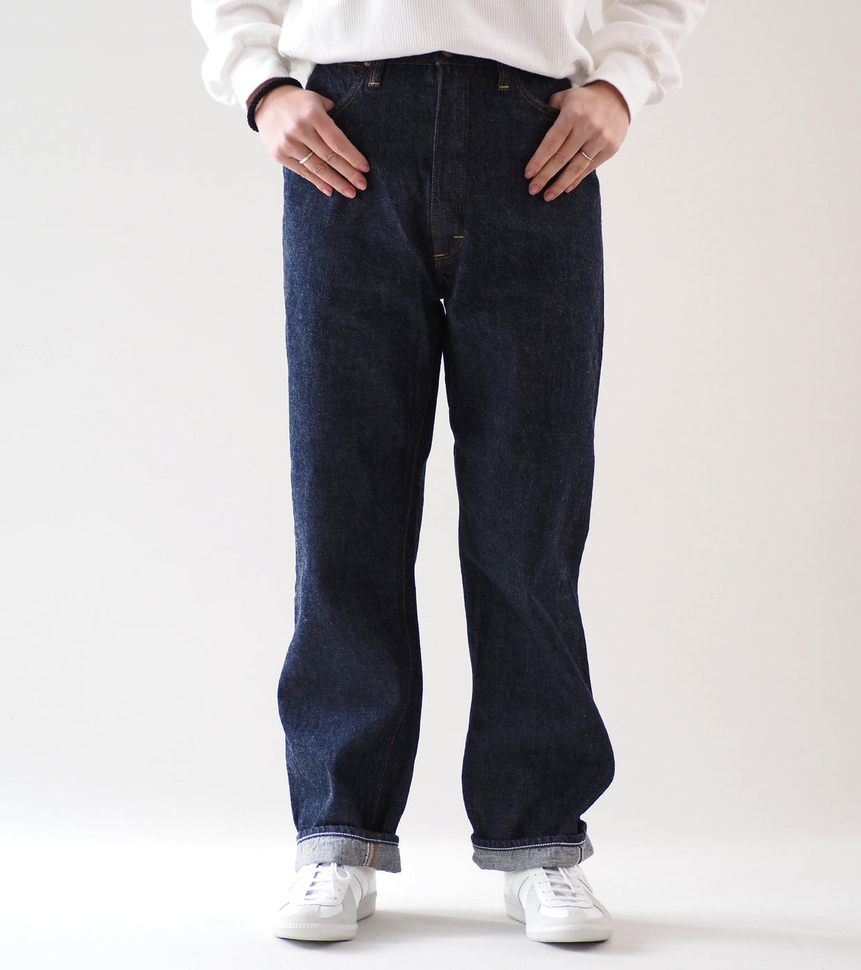 orslow High Rise Denim Pants Jasmine, One Wash