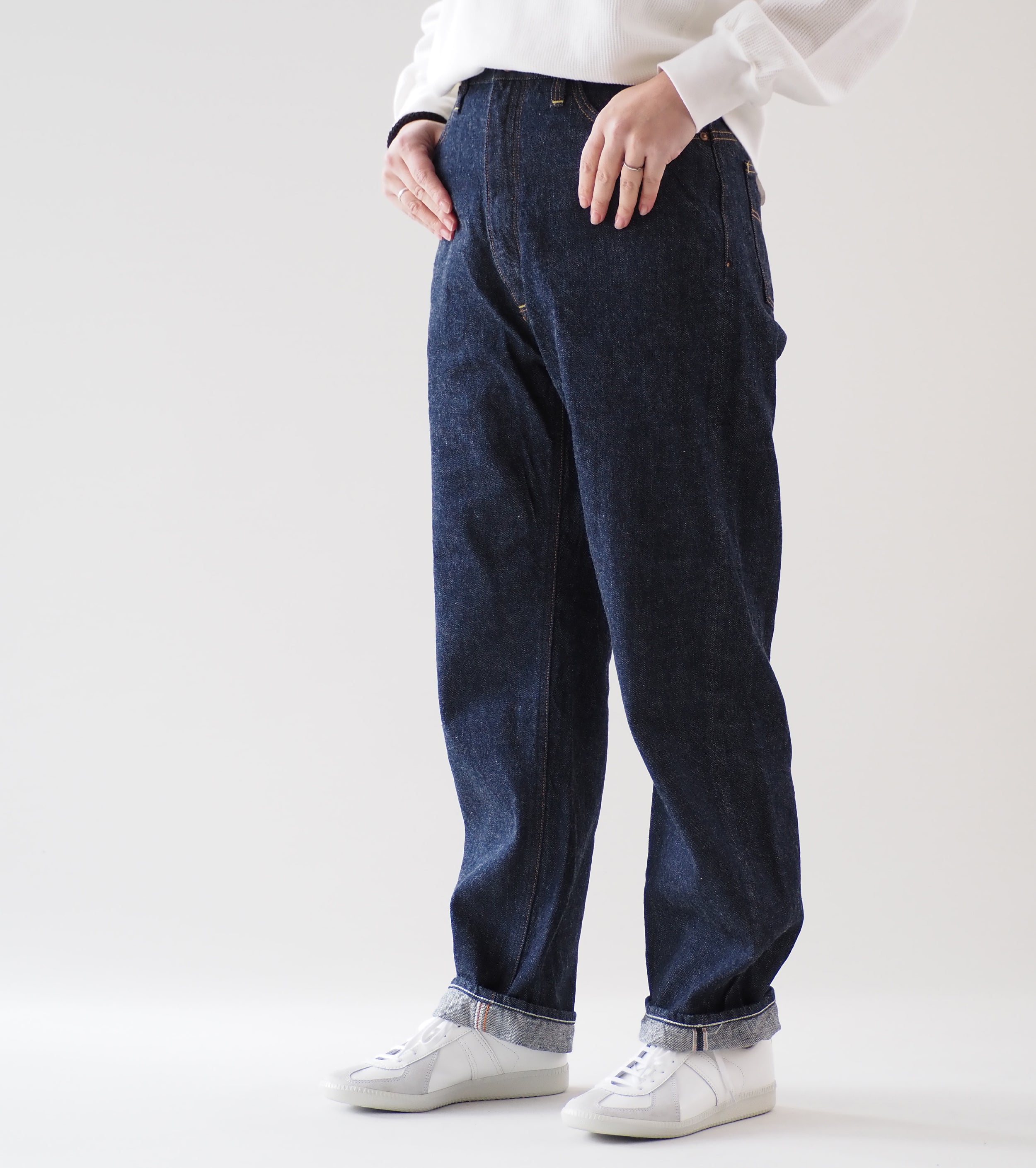 orslow High Rise Denim Pants Jasmine, One Wash