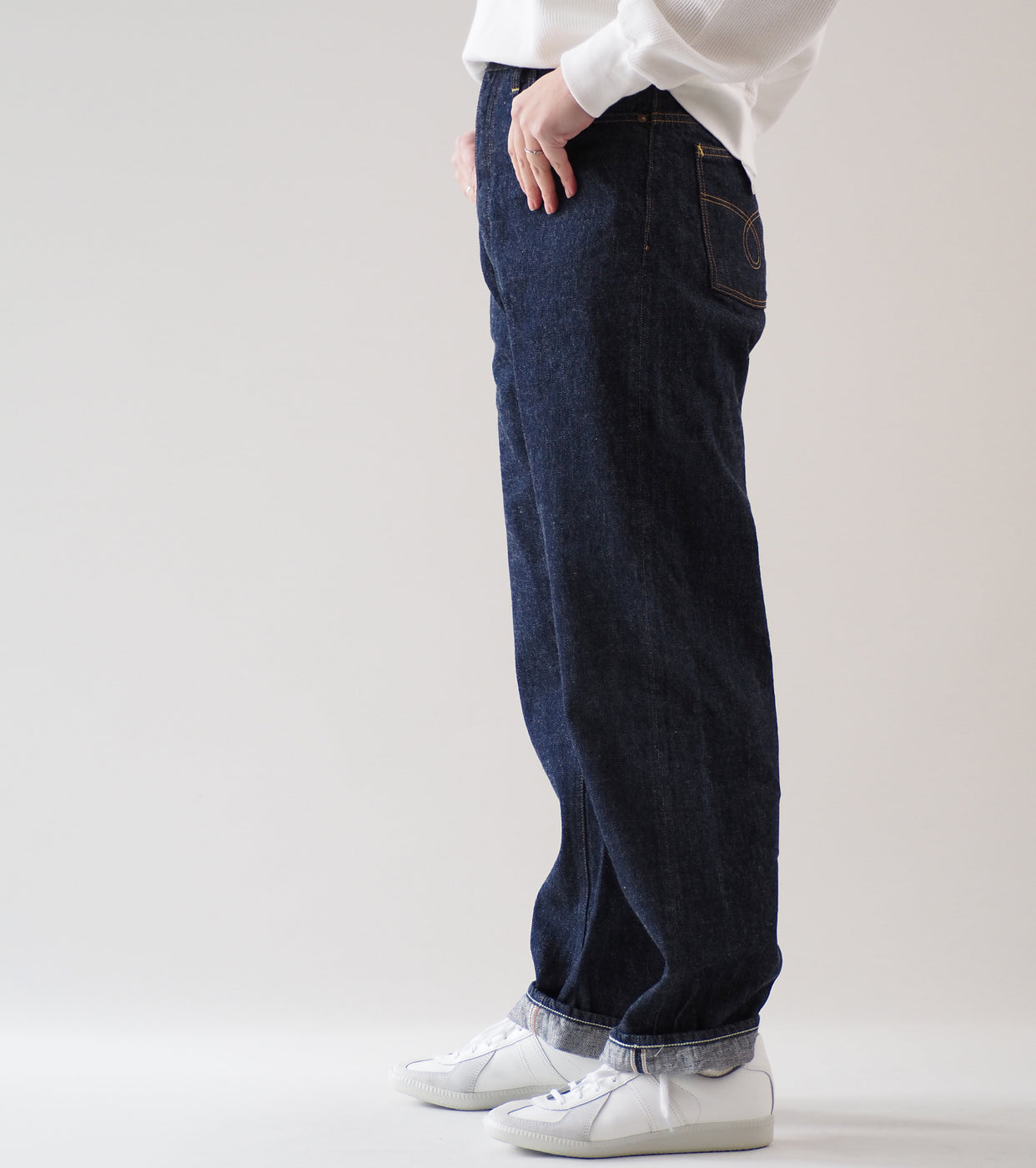 orslow High Rise Denim Pants Jasmine, One Wash