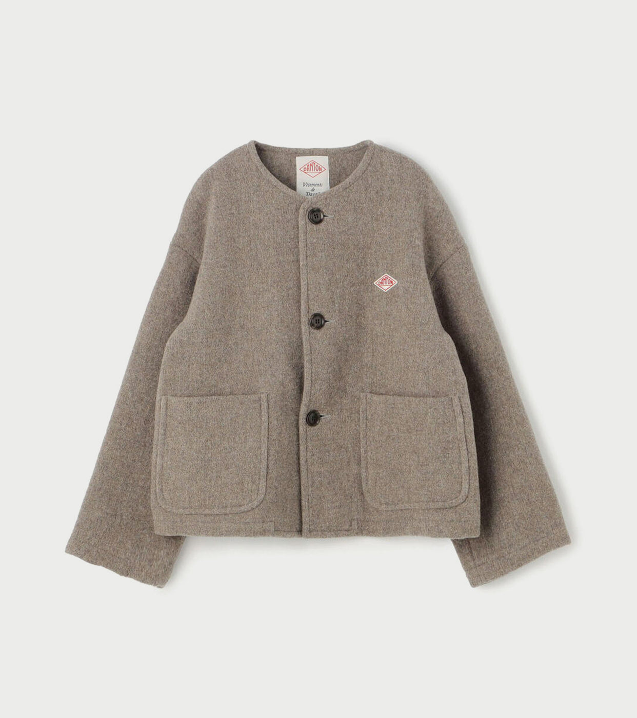 DANTON Wool Light Pile Colorless Jacket , Beige
