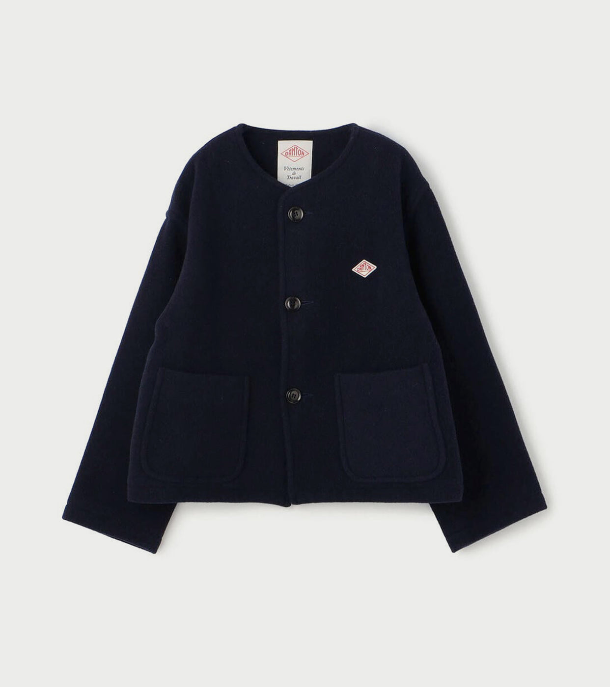 DANTON Wool Light Pile Colorless Jacket , Navy