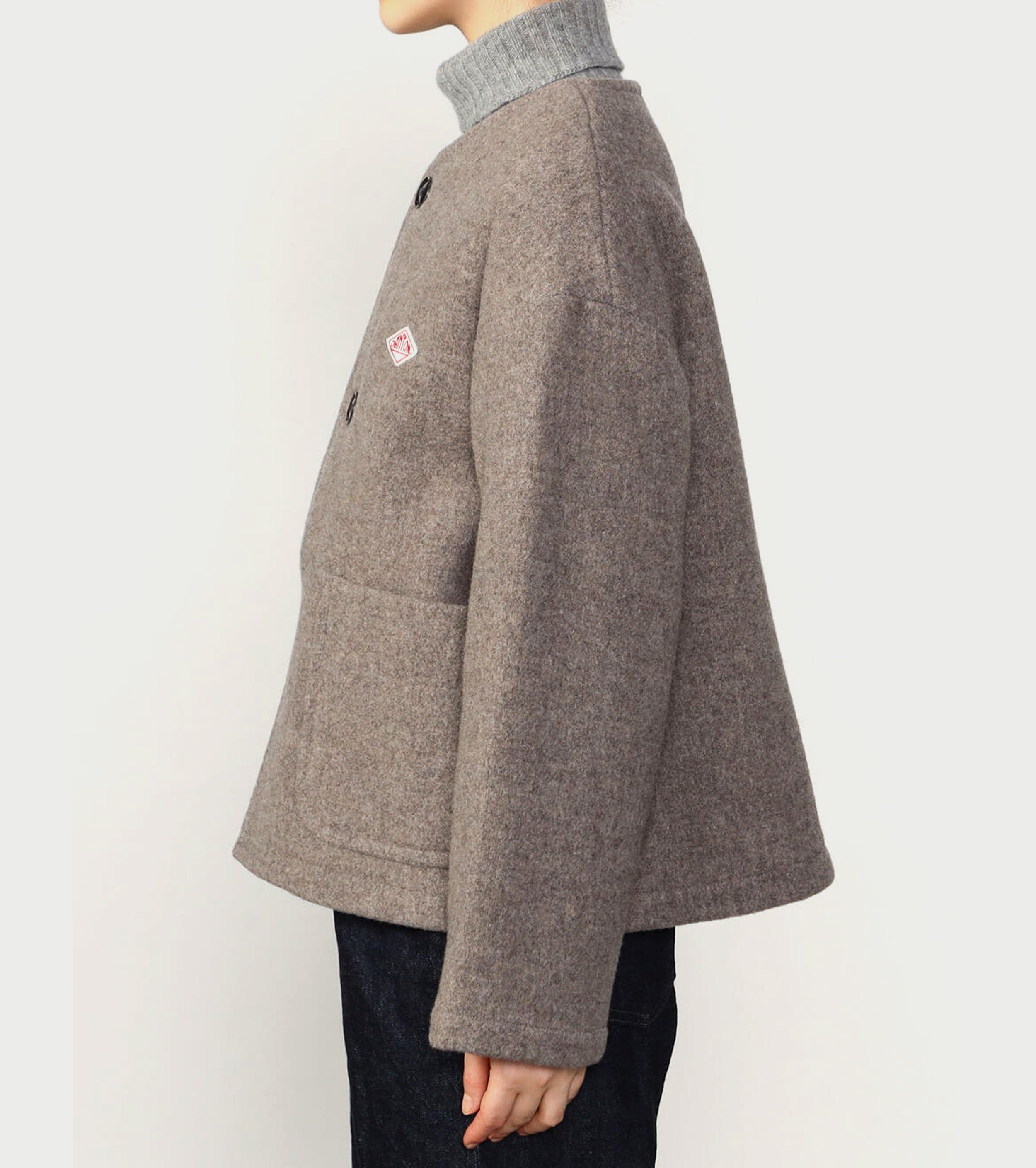 DANTON Wool Light Pile Colorless Jacket , Beige