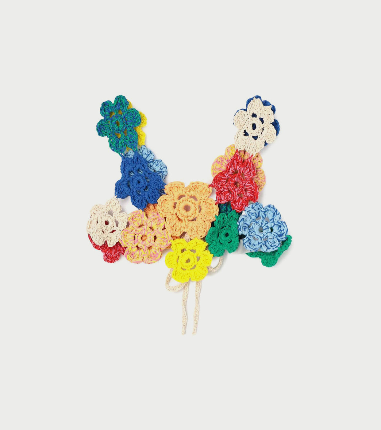 A MENDA Flower motif crochet top , Multi