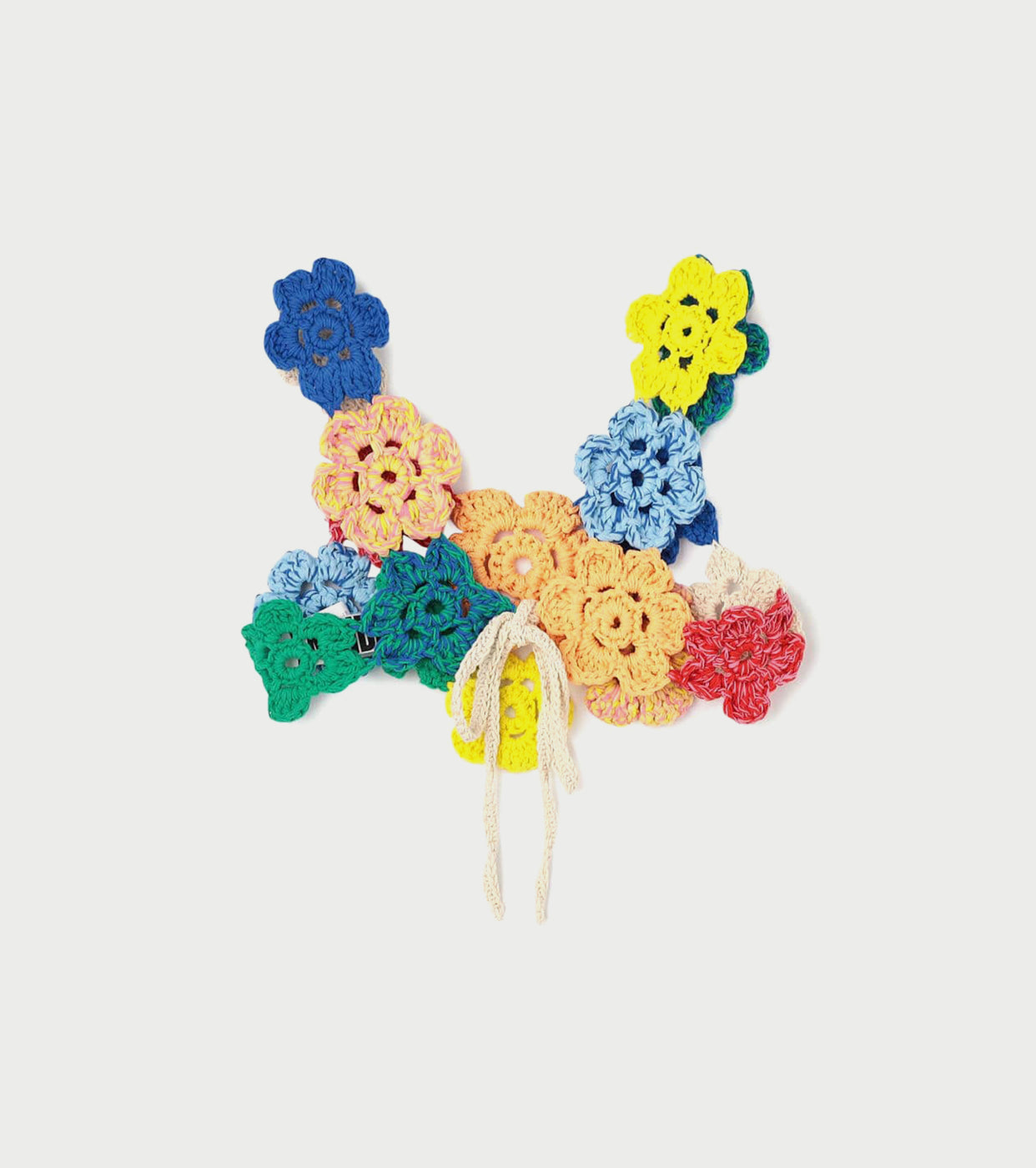 A MENDA Flower motif crochet top , Multi