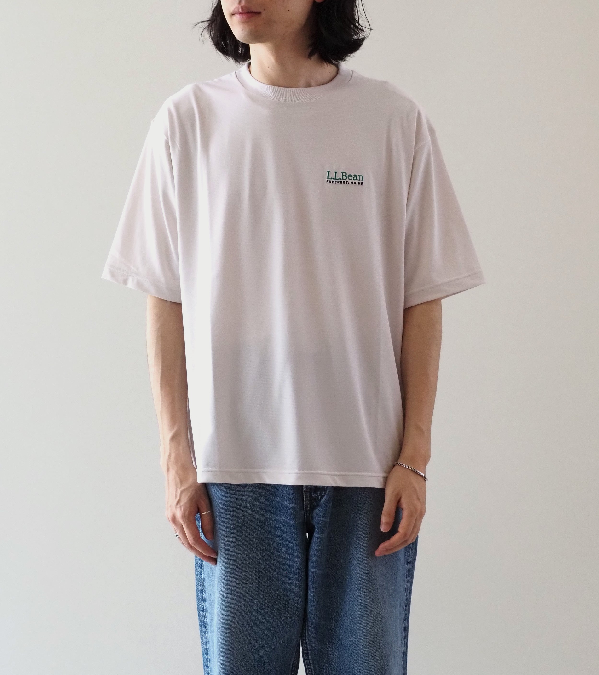 L.L.Bean JAPAN EDITION  Abbot Short Sleeve Crew ,  Ivory
