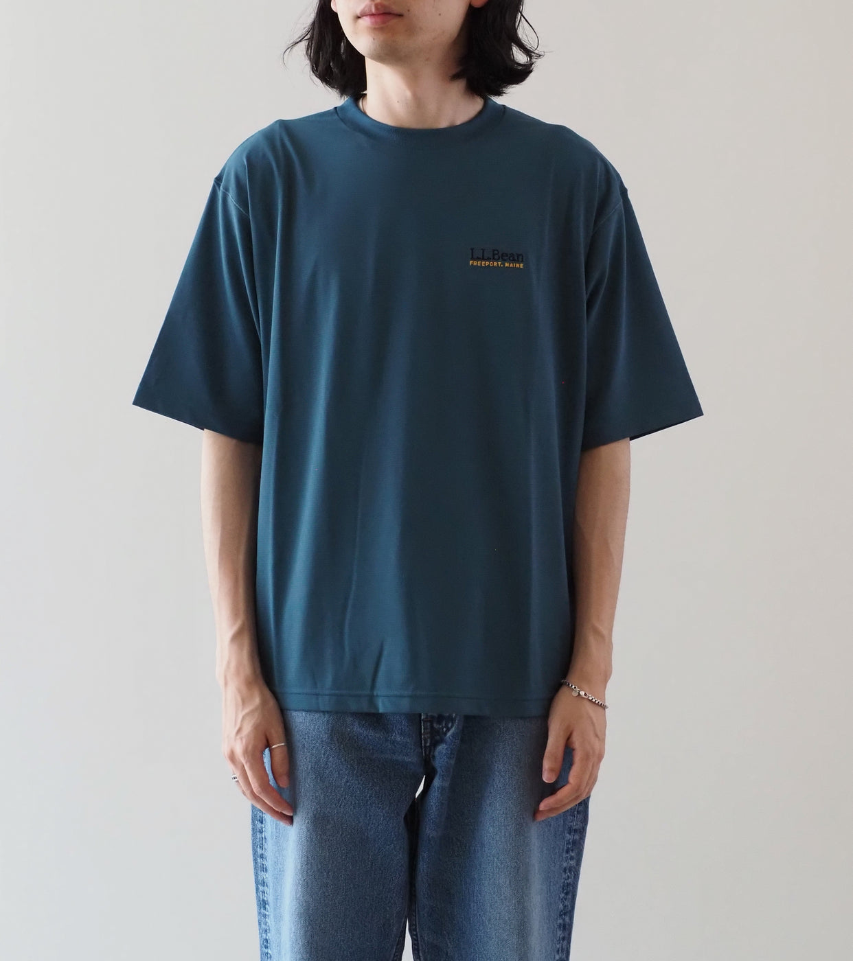 L.L.Bean JAPAN EDITION Abbot Short Sleeve Crew , Hunter Green