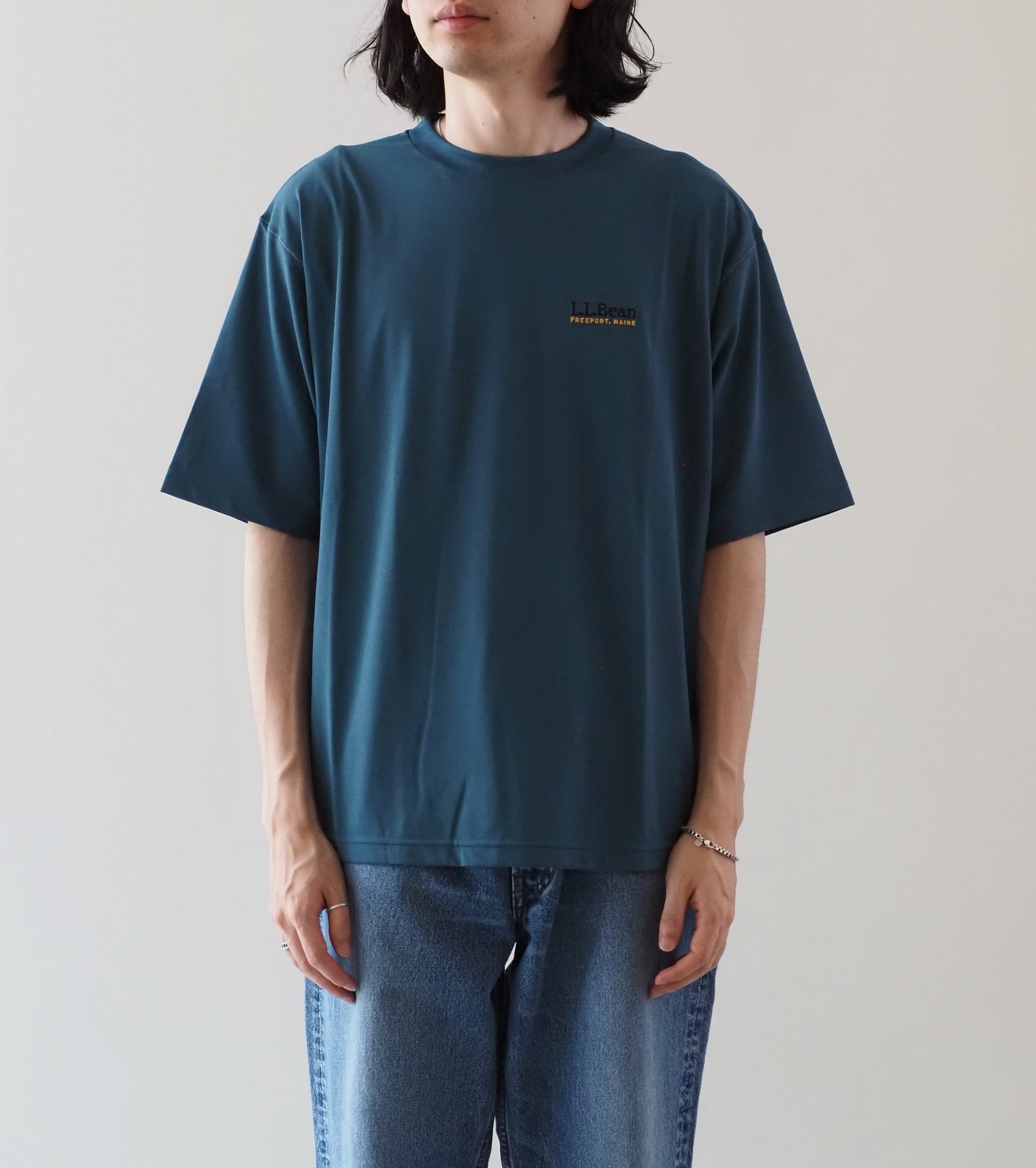 L.L.Bean JAPAN EDITION  Abbot Short Sleeve Crew ,  Hunter Green