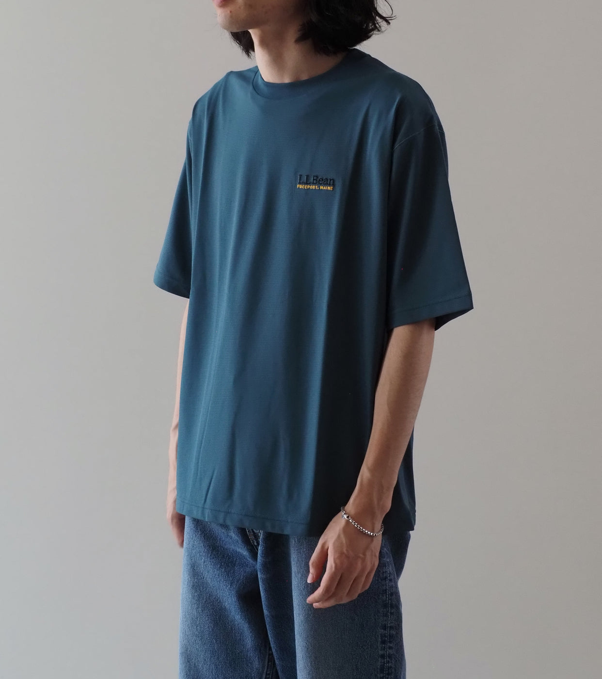 L.L.Bean JAPAN EDITION Abbot Short Sleeve Crew , Hunter Green