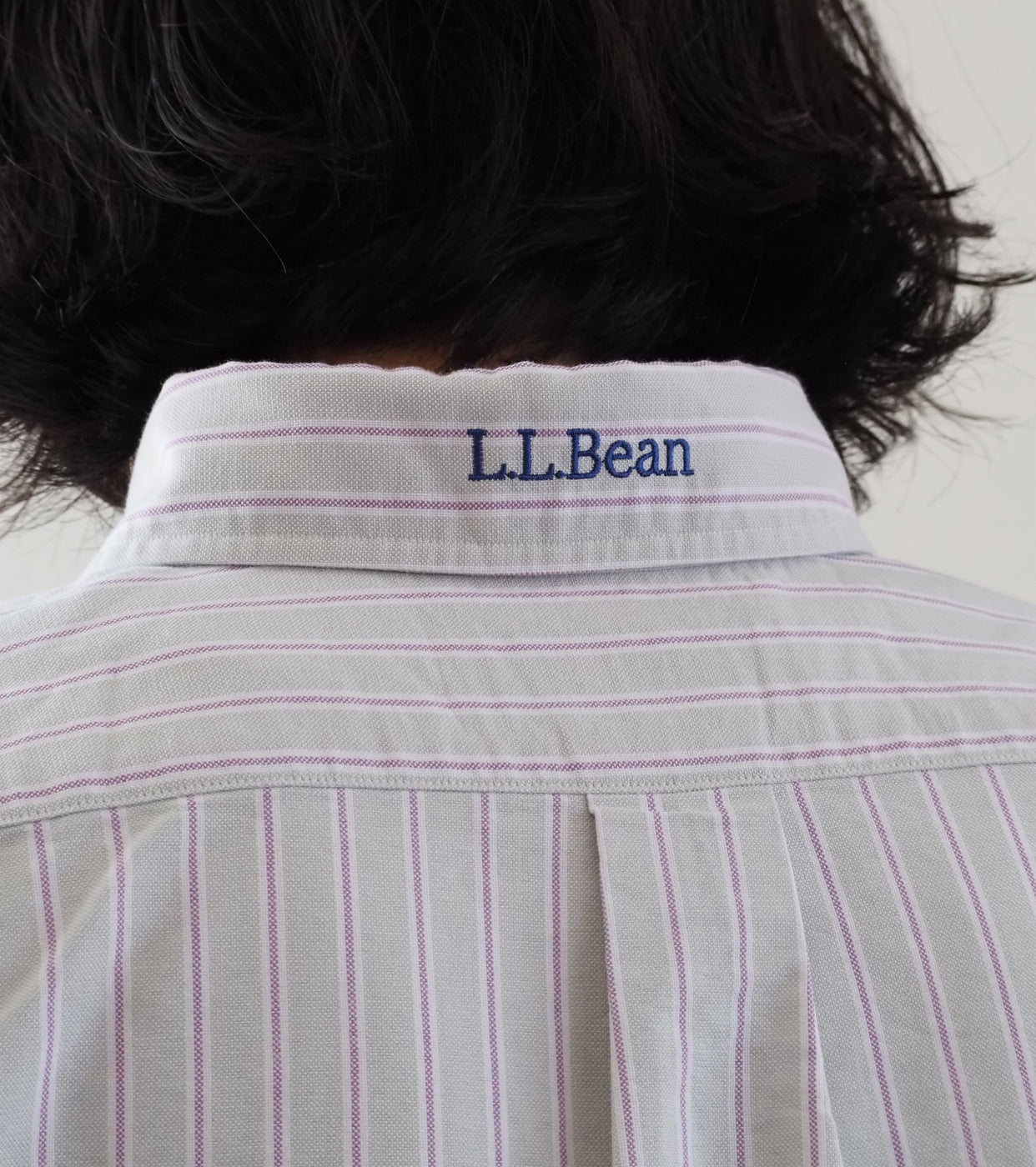 L.L.Bean JAPAN EDITION ORONO Short Sleeve Shirt, Jada × Plum × White