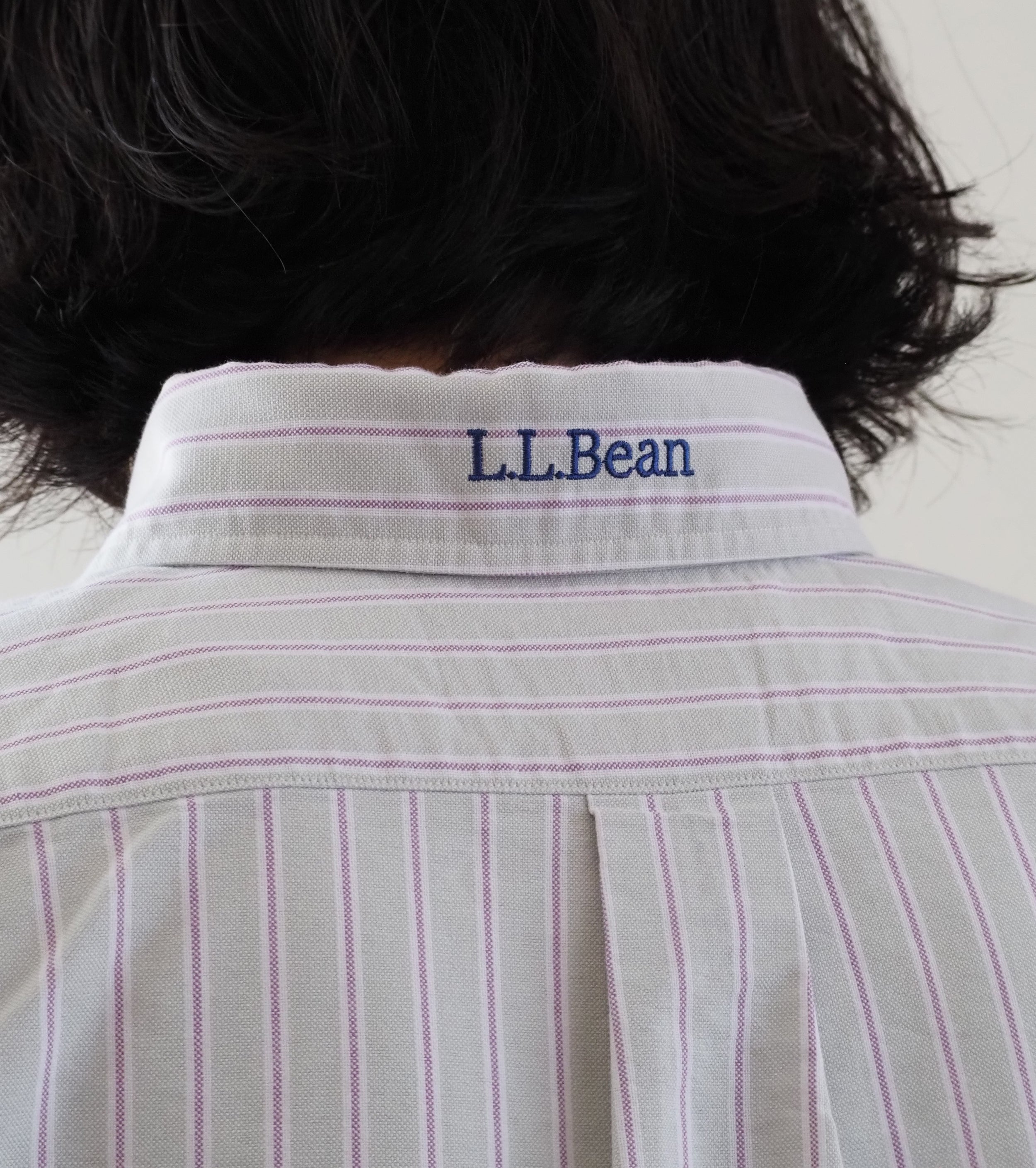 L.L.Bean JAPAN EDITION  ORONO Short Sleeve Shirt, Jada × Plum × White