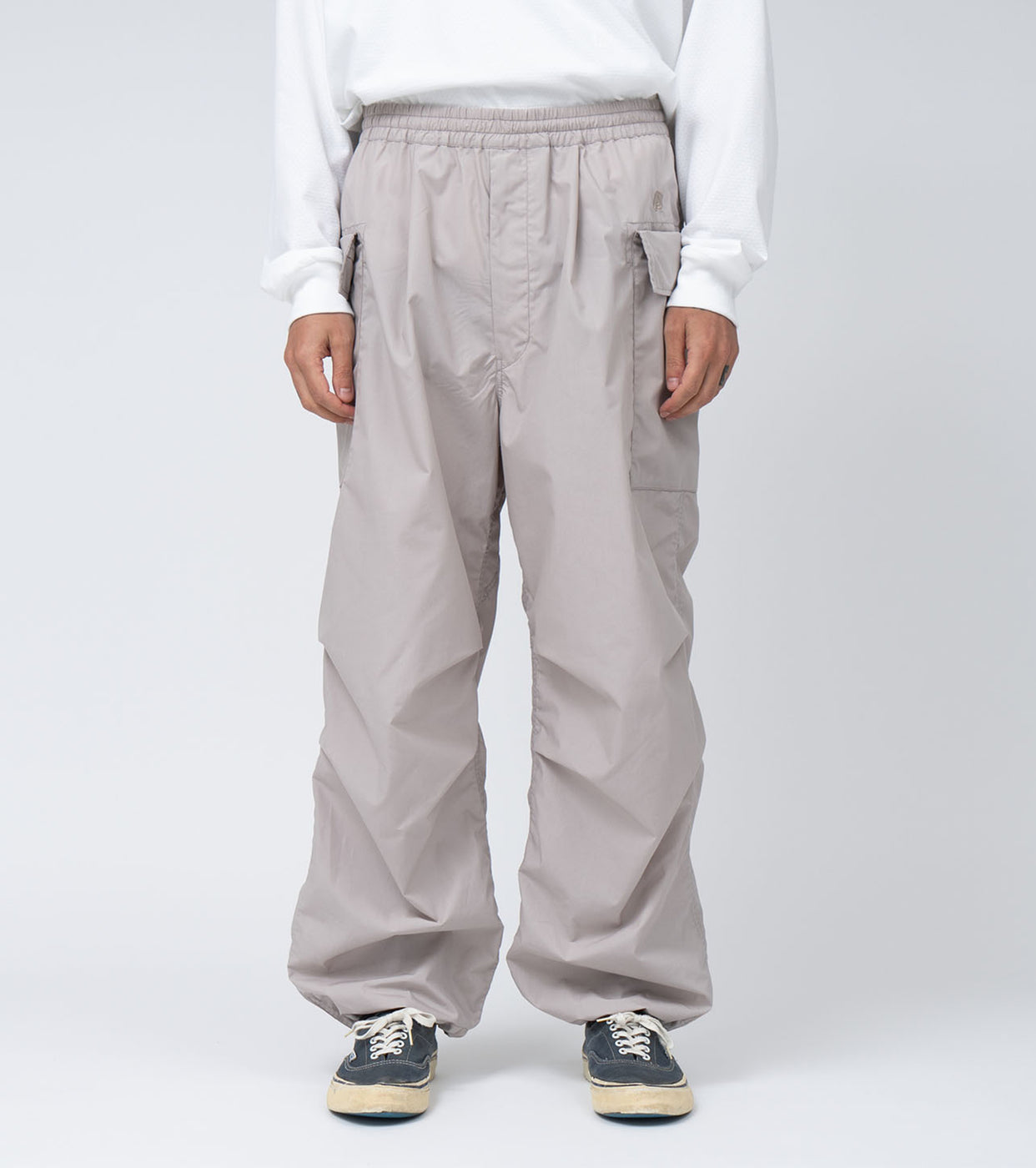 nanamica Cargo Deck Pants , Gray Beige
