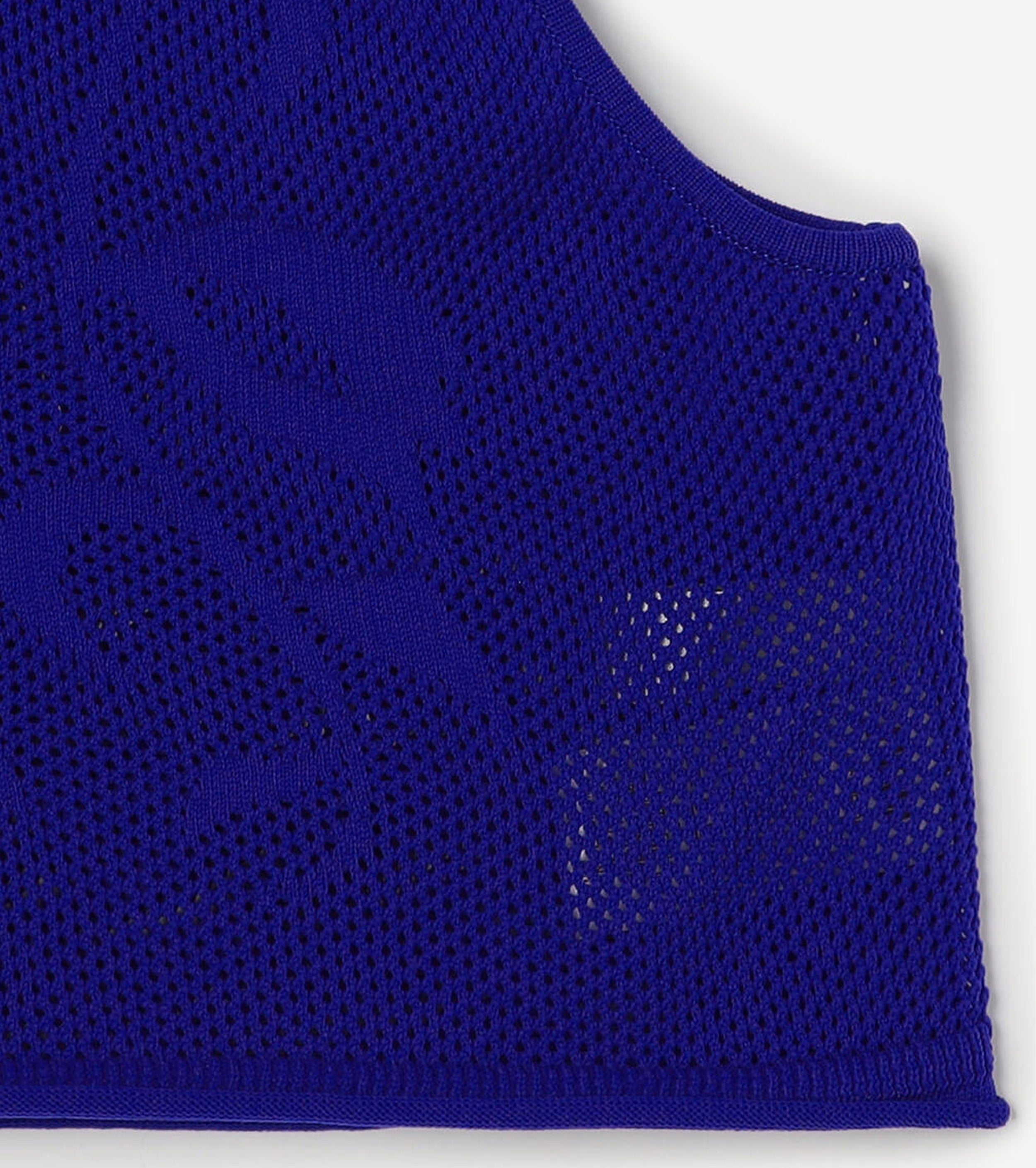 A MENDA Flower Lace Knit Vest , Royal