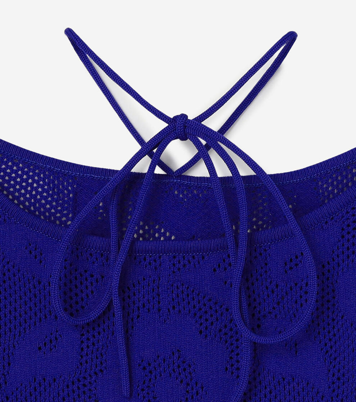 A MENDA Flower Lace Knit Vest , Royal