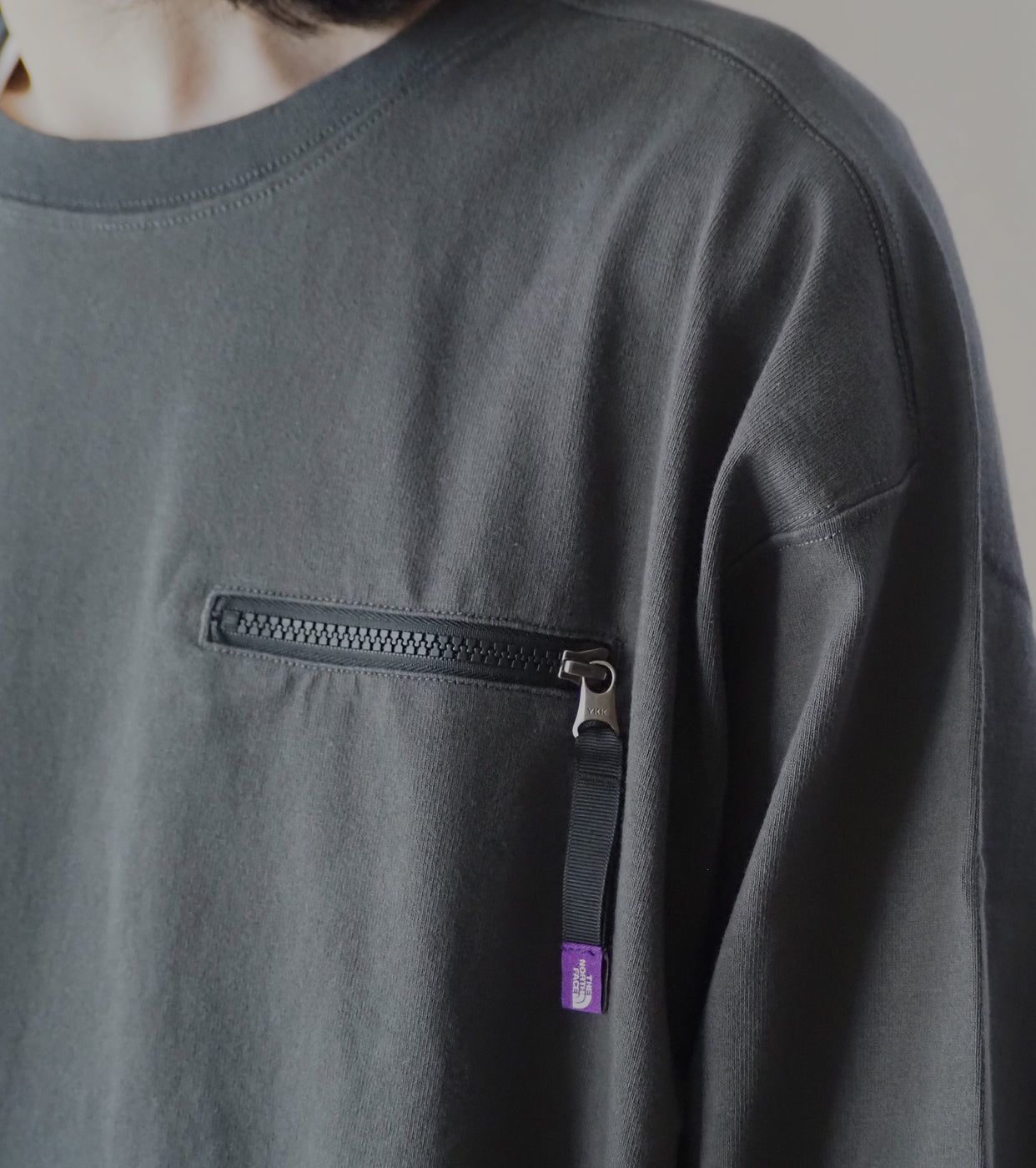 9.5oz Cotton Jersey Field Pullover, Charcoal