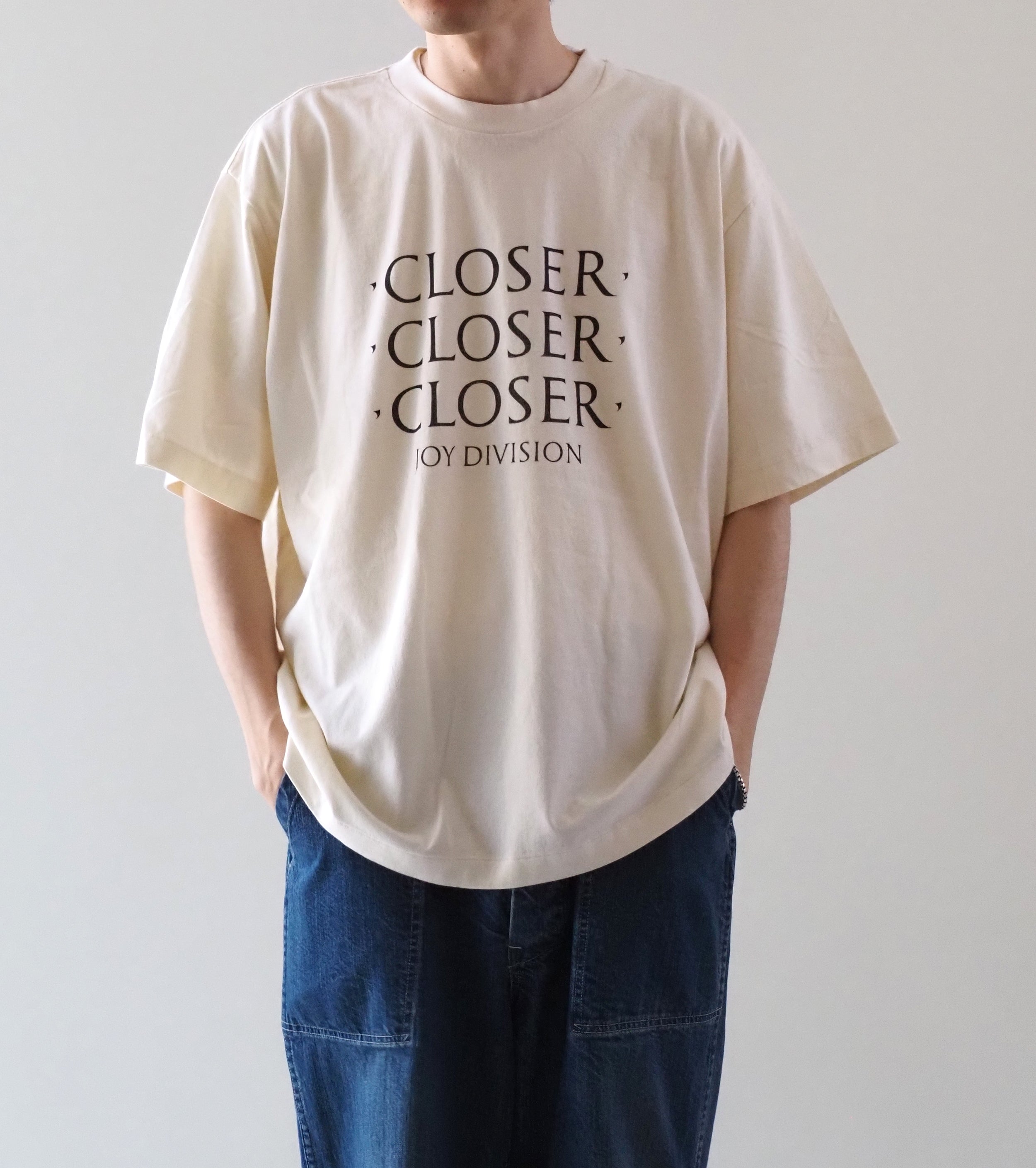 blurhms ROOTSTOCK 【 JD CLOSER CLOSER CLOSER 】 WIDE, Ivory – Navyblue