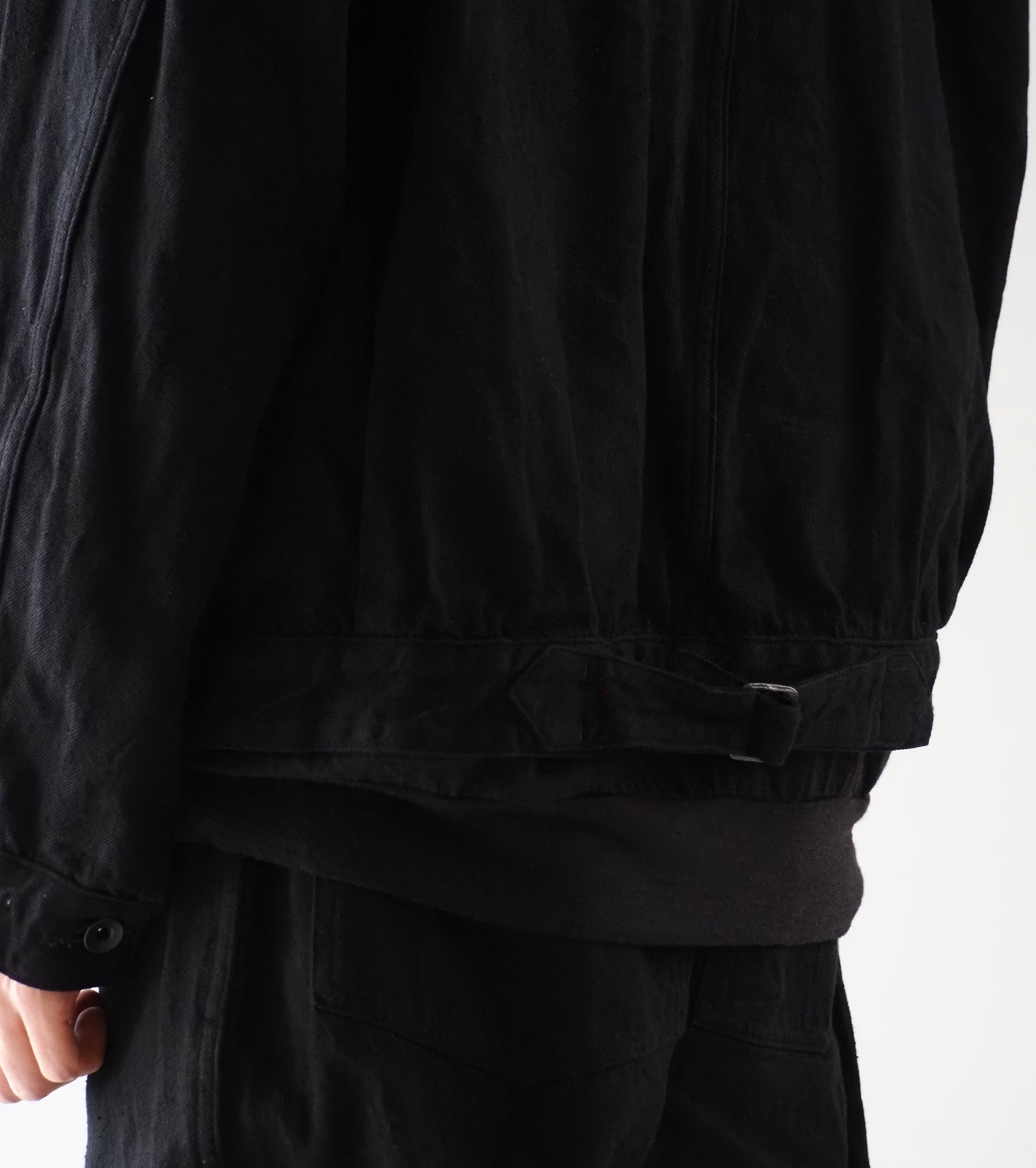 COMOLI DENIM JACKET, Black