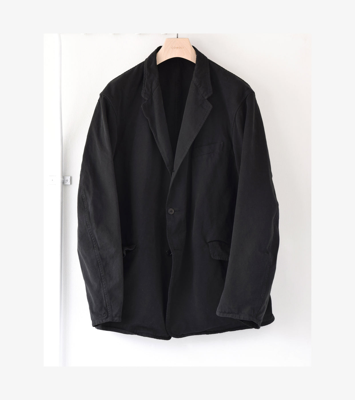COMOLI Product Dyed Jacket,Black