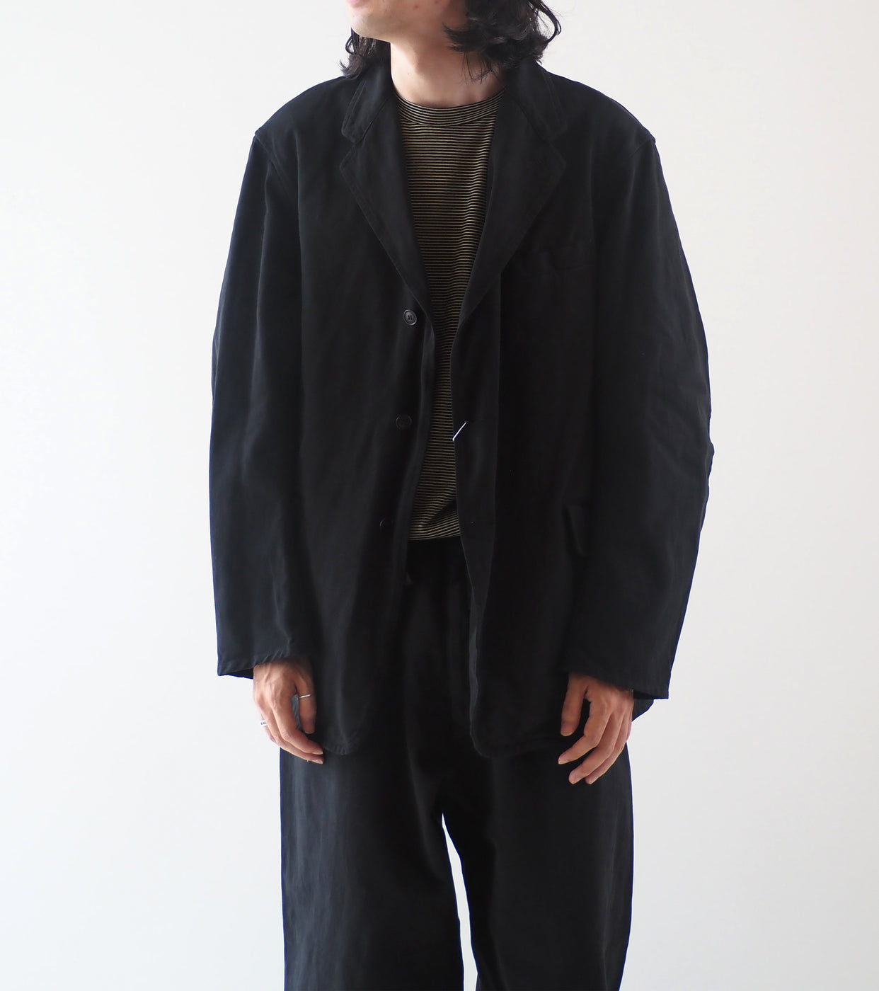 COMOLI Product Dyed Jacket,Black
