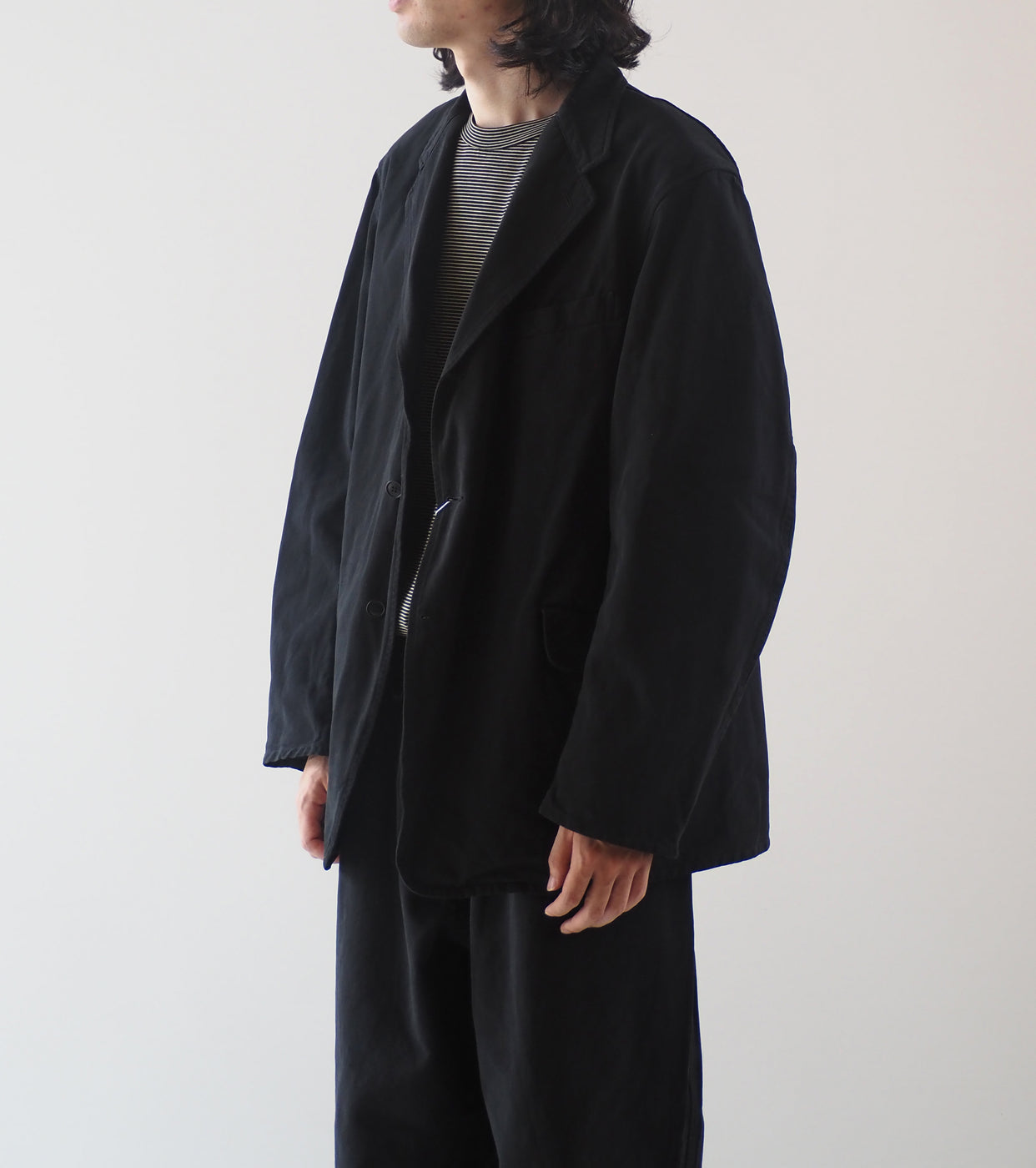 COMOLI Product Dyed Jacket,Black