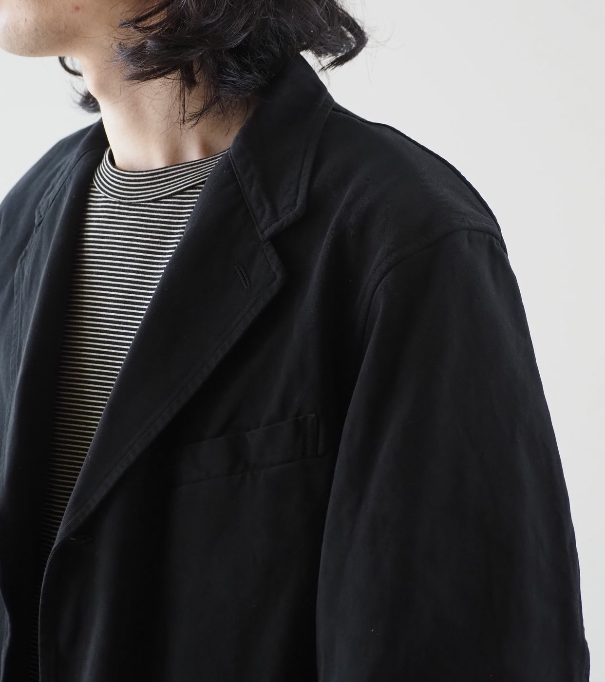 COMOLI Product Dyed Jacket,Black