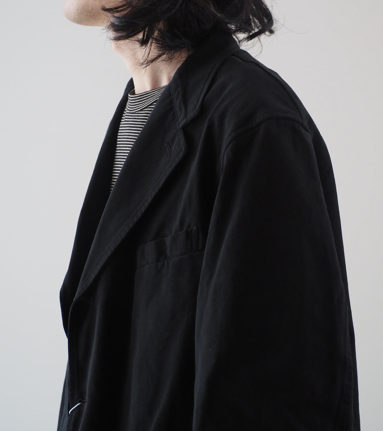 COMOLI Product Dyed Jacket,Black