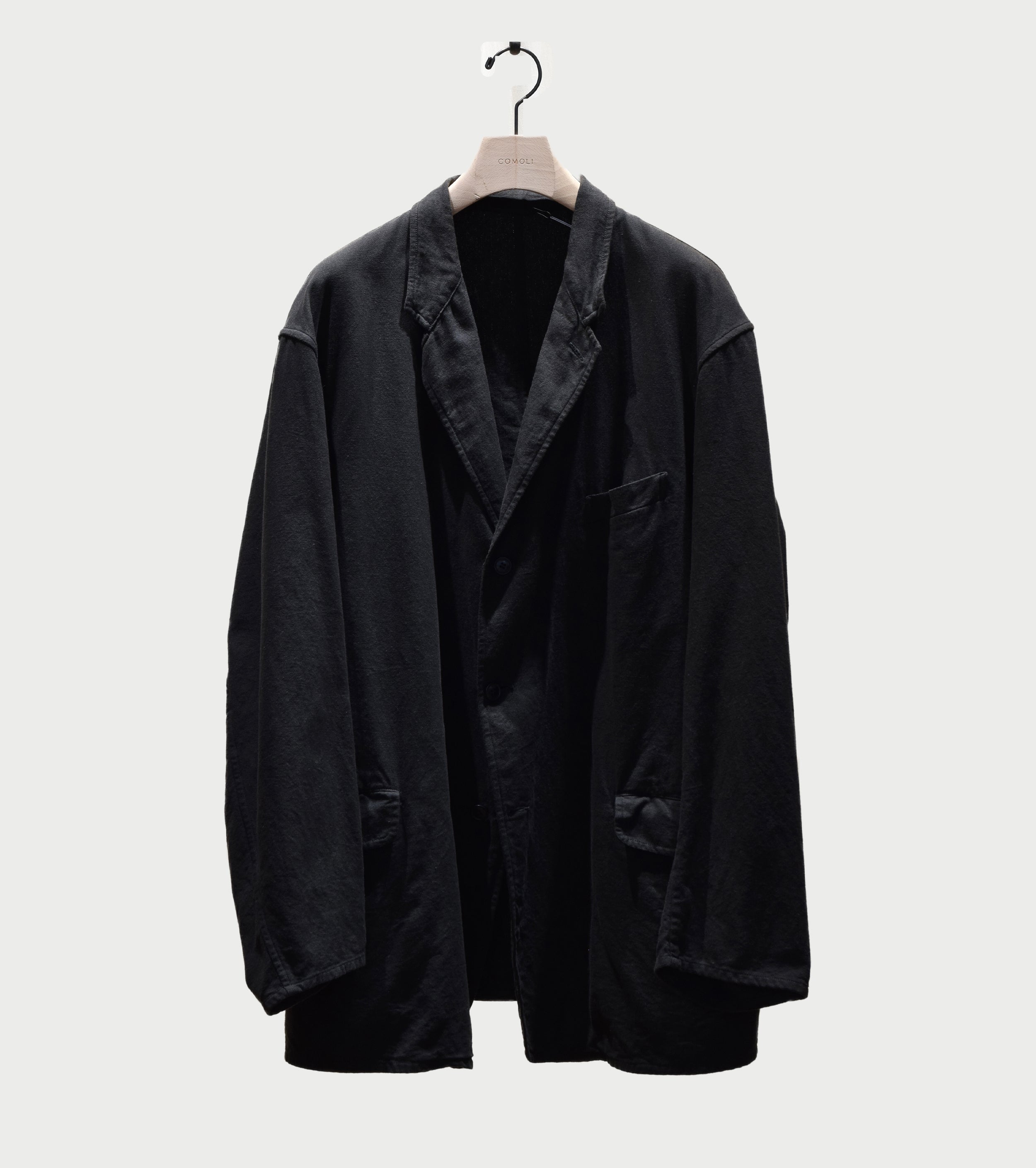 COMOLI Cotton Duck Jacket , Black