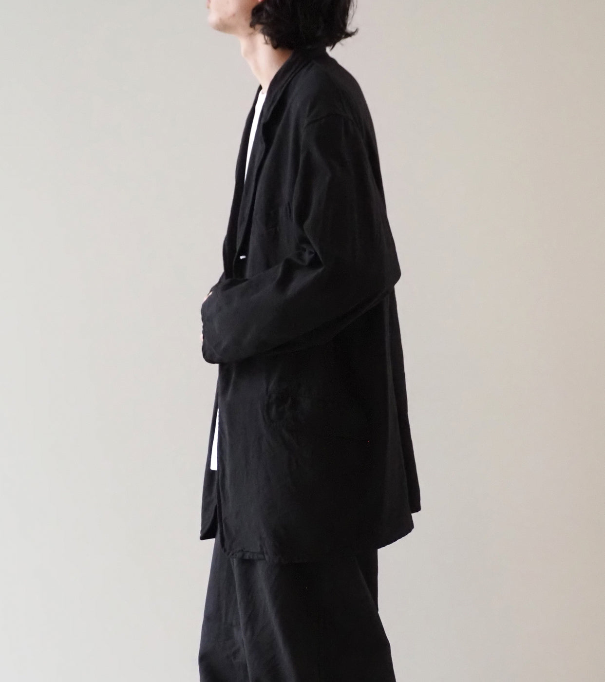 COMOLI Cotton Duck Jacket , Black