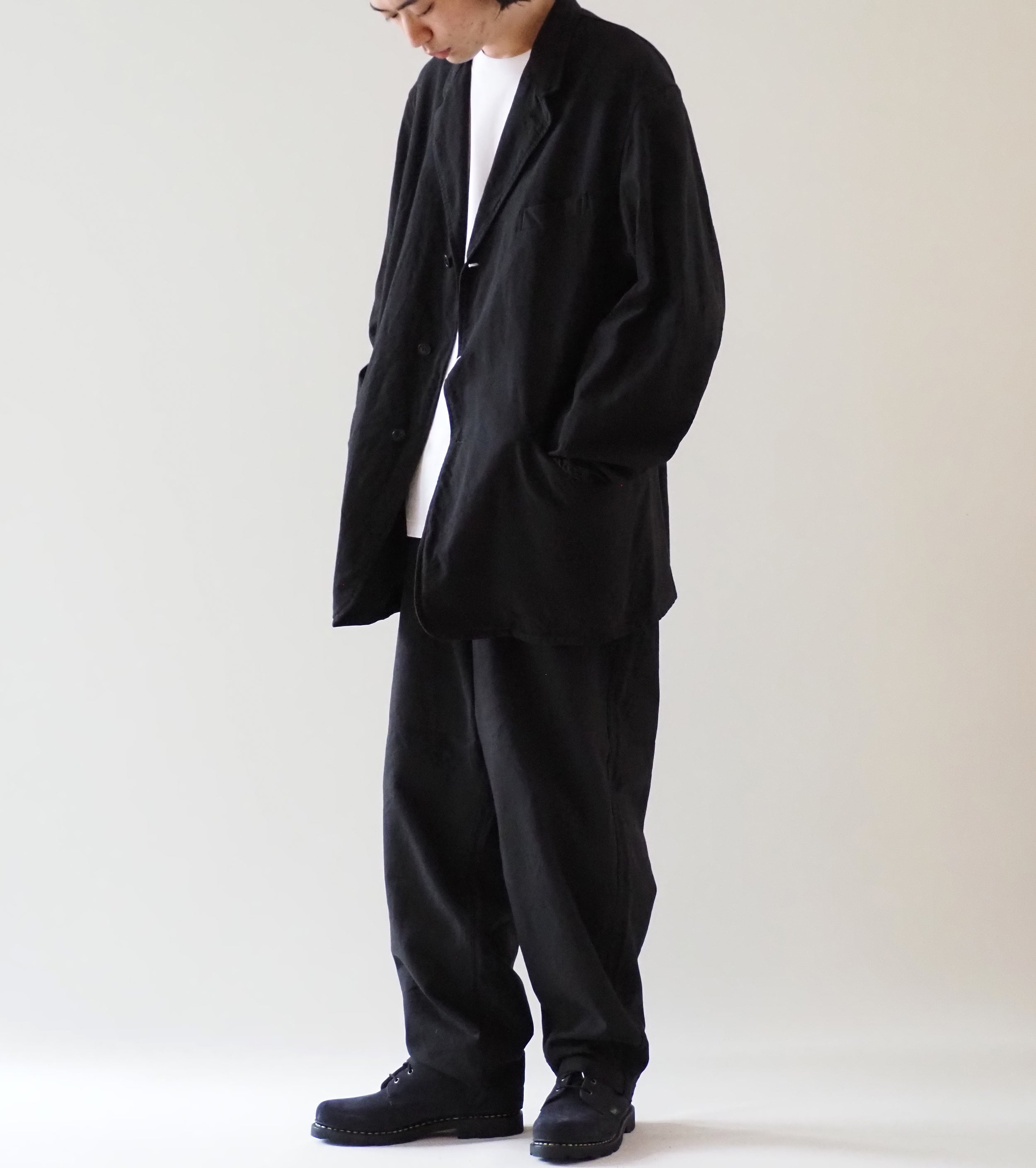 COMOLI Cotton Duck Jacket , Black
