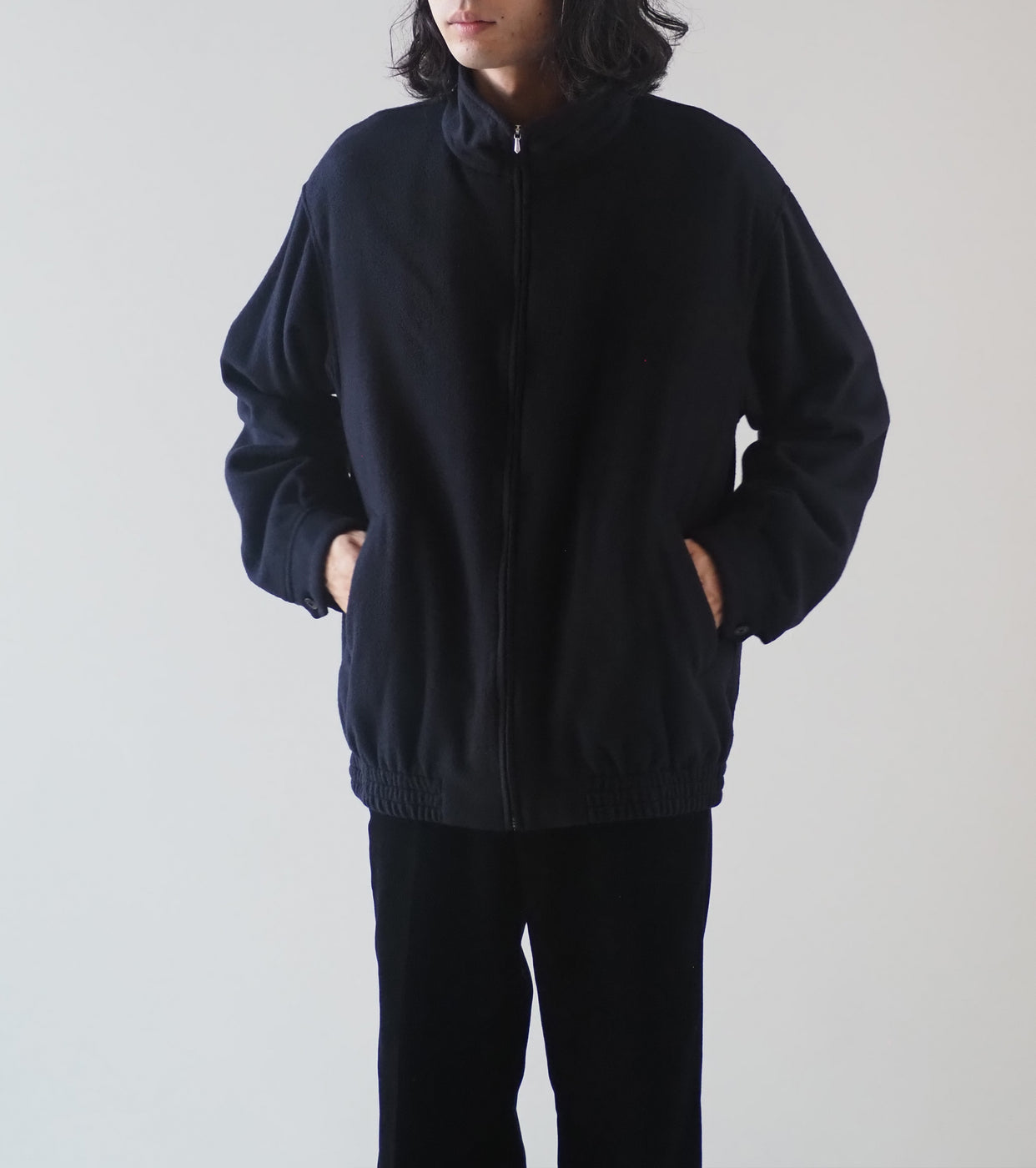COMOLI Cashmere Track Jacket , Navy