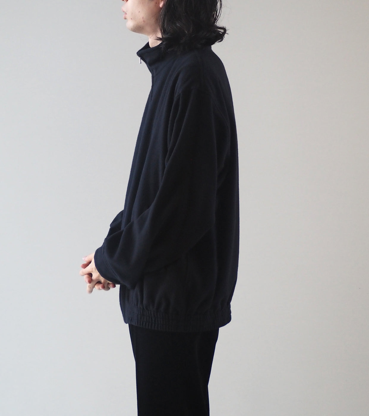 COMOLI Cashmere Track Jacket , Navy