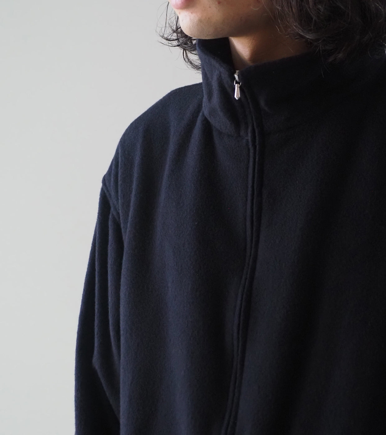 COMOLI Cashmere Track Jacket , Navy
