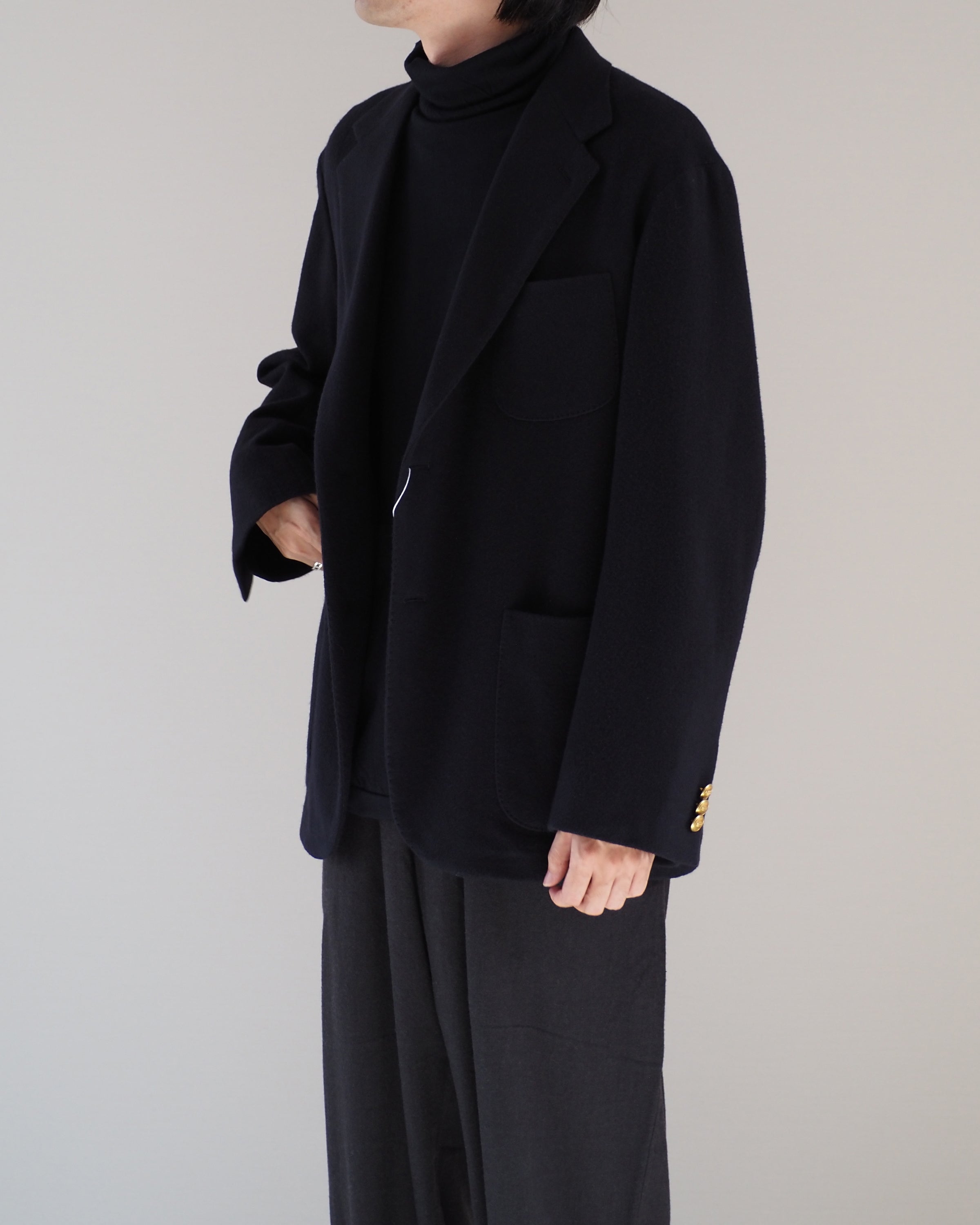 COMOLI Cashmere Navy Blazer, Navy