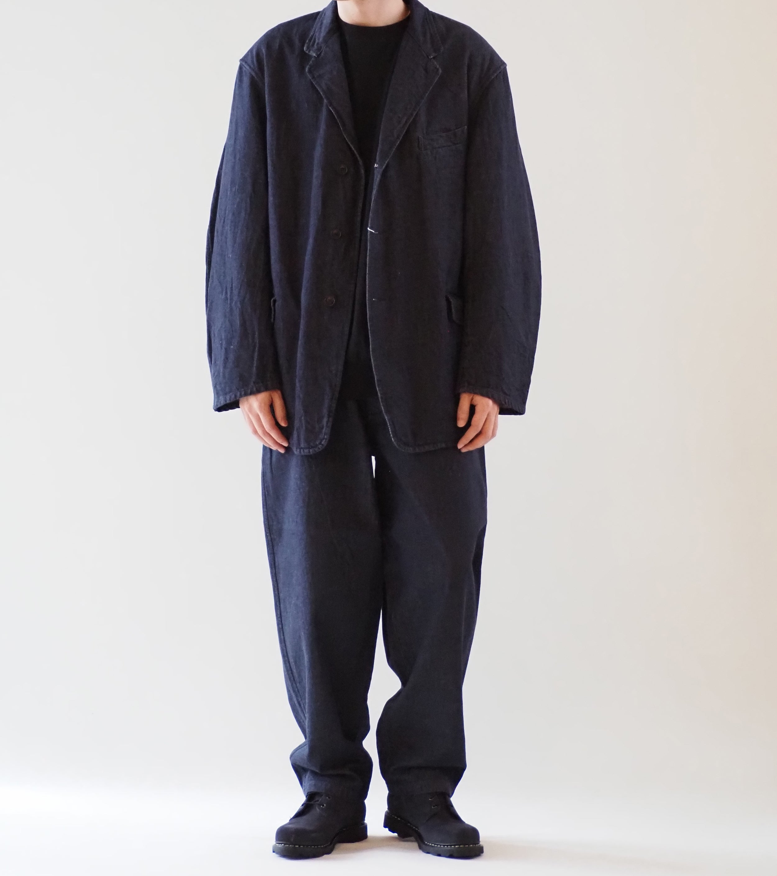 COMOLI  Navy Denim Jacket , Navy