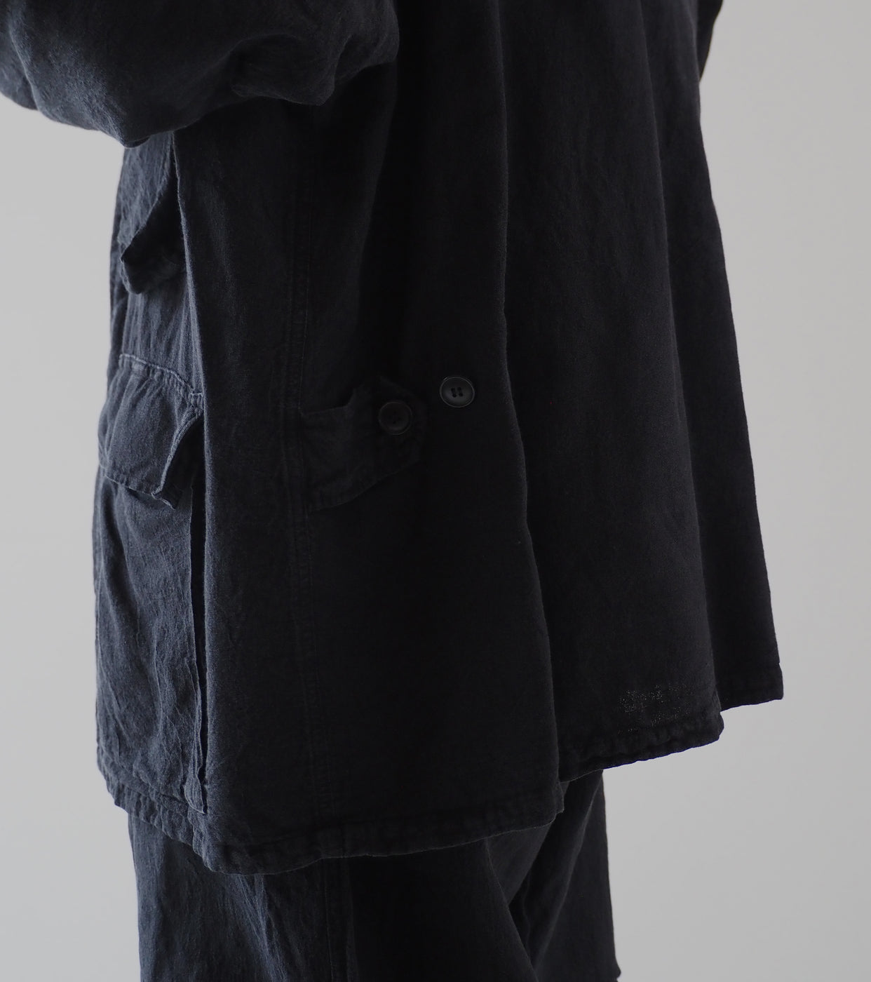 COMOLI Faded Black BDU Jacket , Fade Black