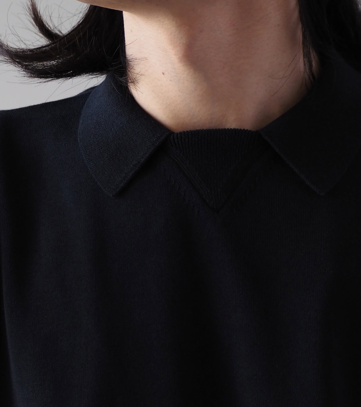 MAATEE&SONS POLO SWEATER, Navy