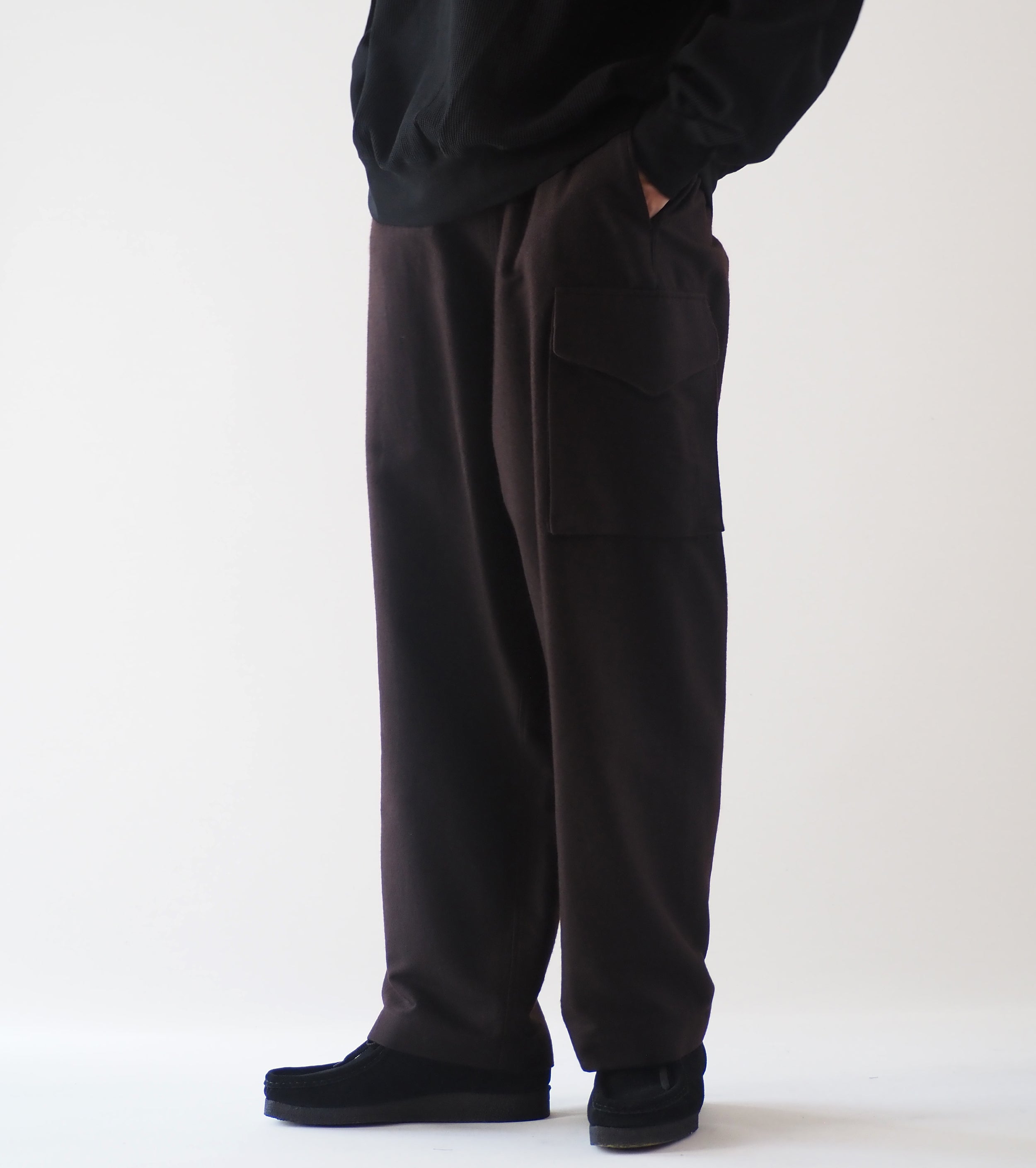 Blurhms ウール ナッピング サイド シームレス 4P パンツ, Chocolate