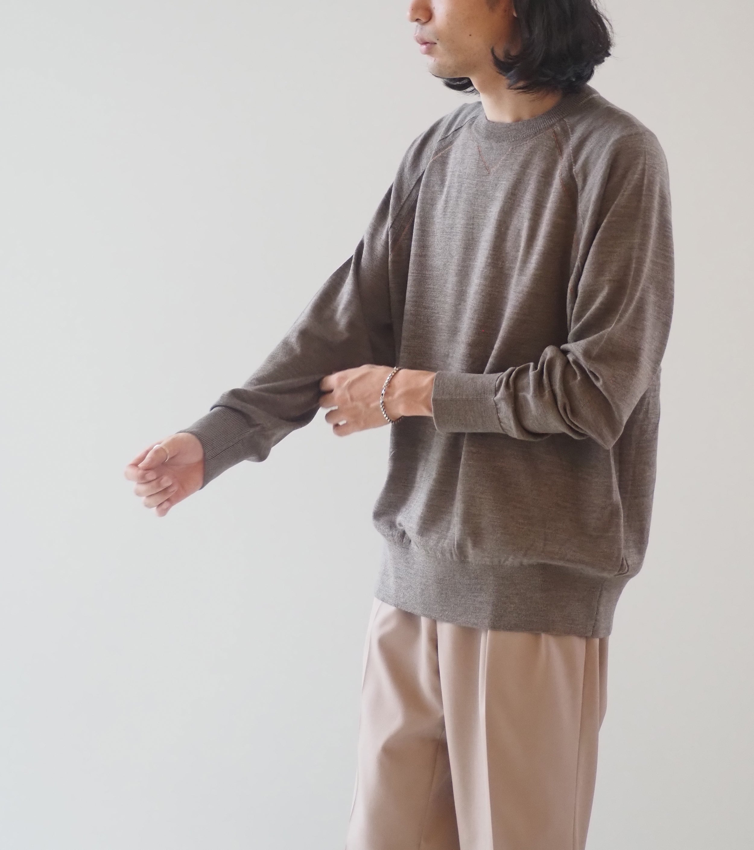 MAATEE＆SONS チューブ セーター マーティン , Brown Orange