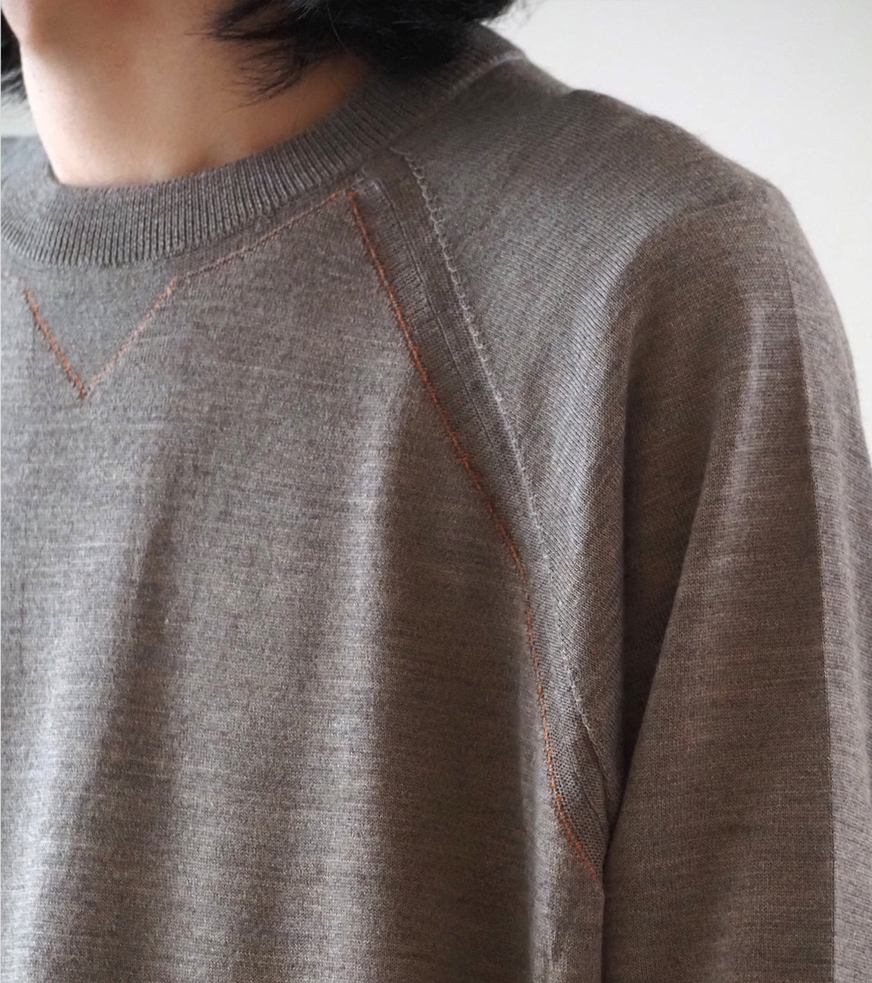 MAATEE&SONS TUBLER SWEATER MARTIN , Brown Orange