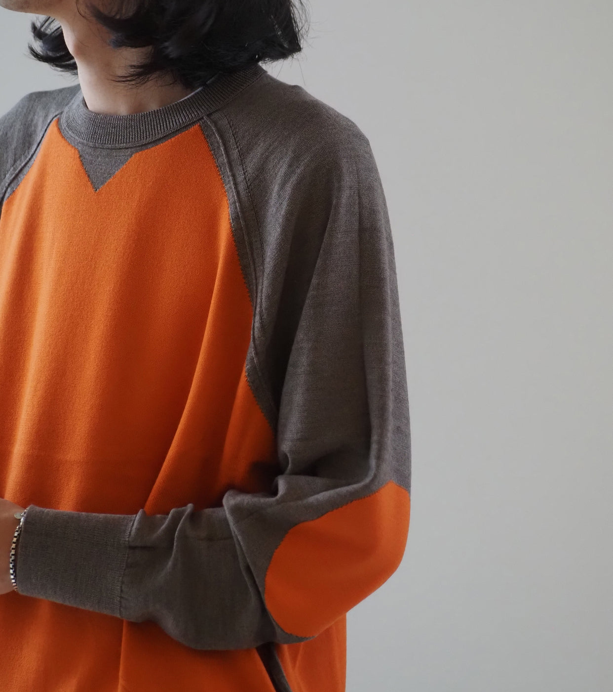 MAATEE&SONS TUBLER SWEATER MARTIN , Brown Orange