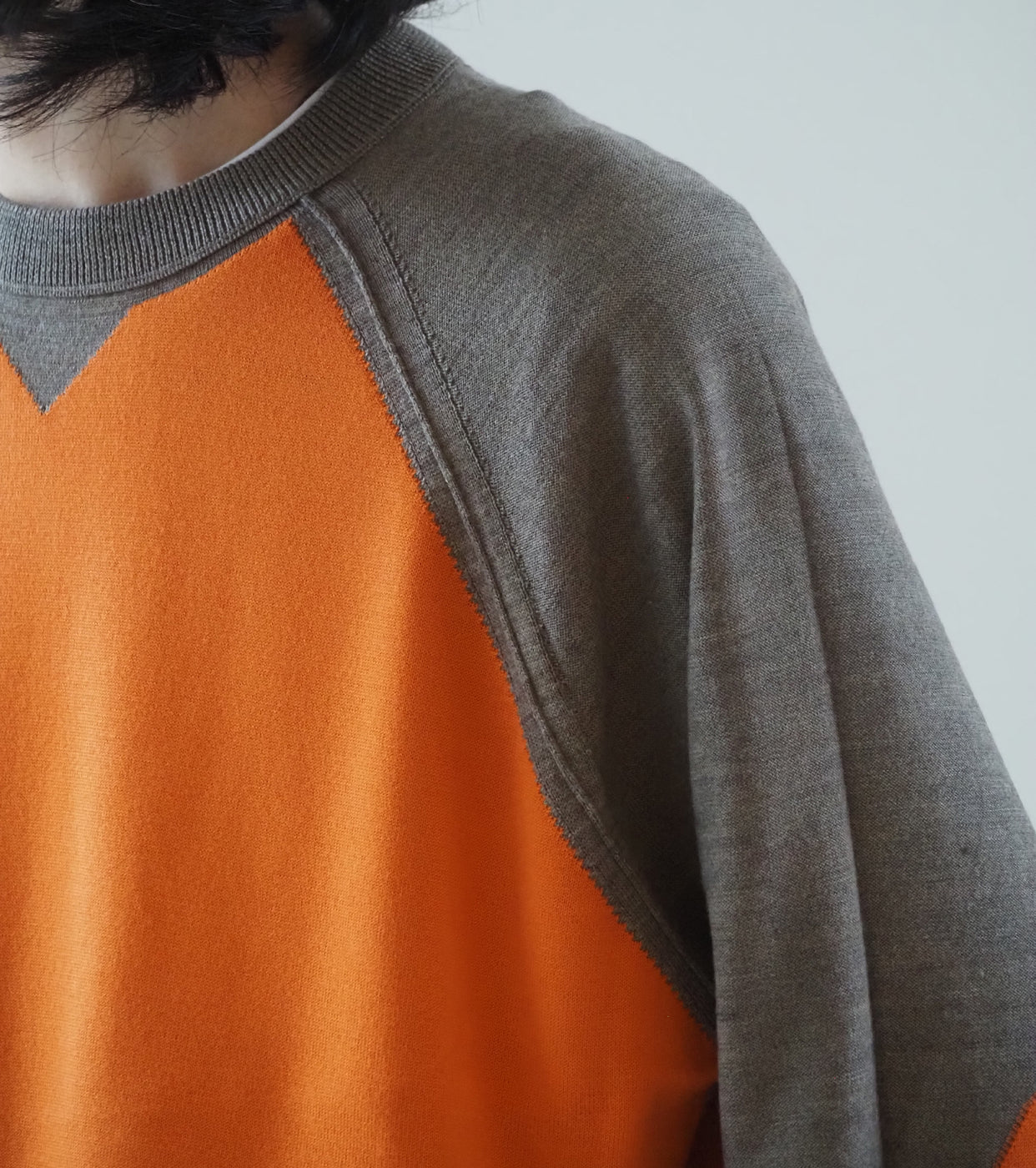 MAATEE&SONS TUBLER SWEATER MARTIN , Brown Orange