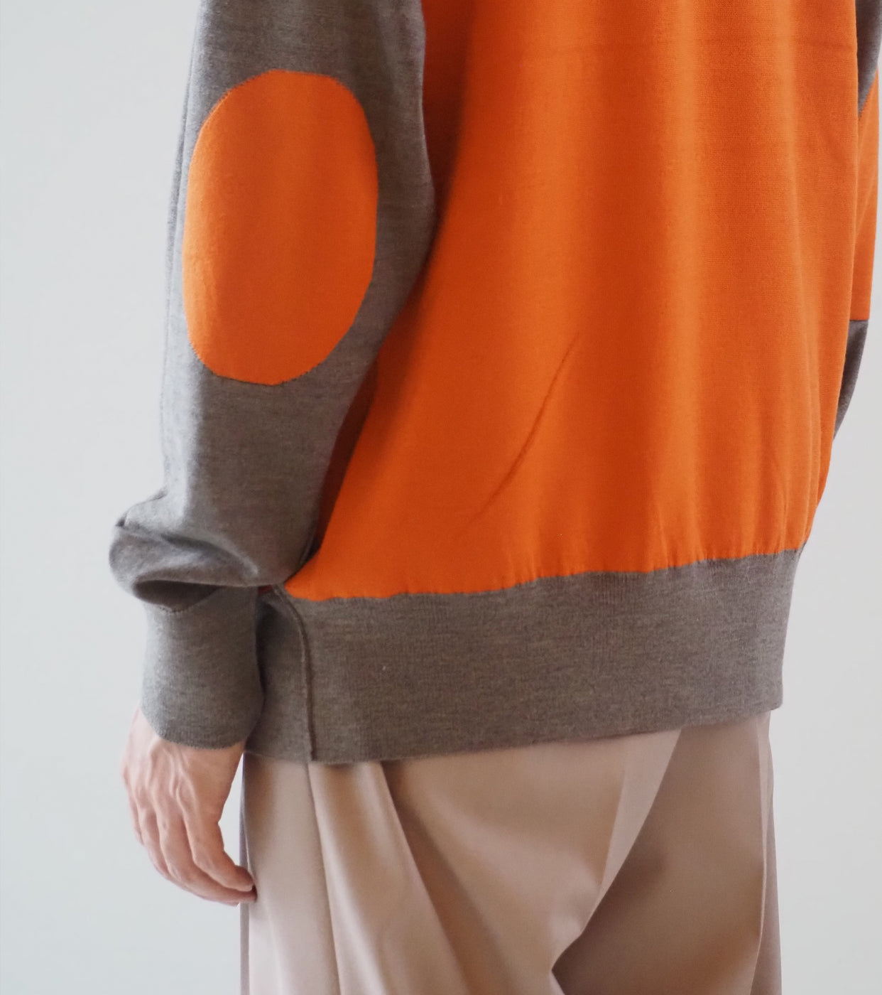 MAATEE&SONS TUBLER SWEATER MARTIN , Brown Orange