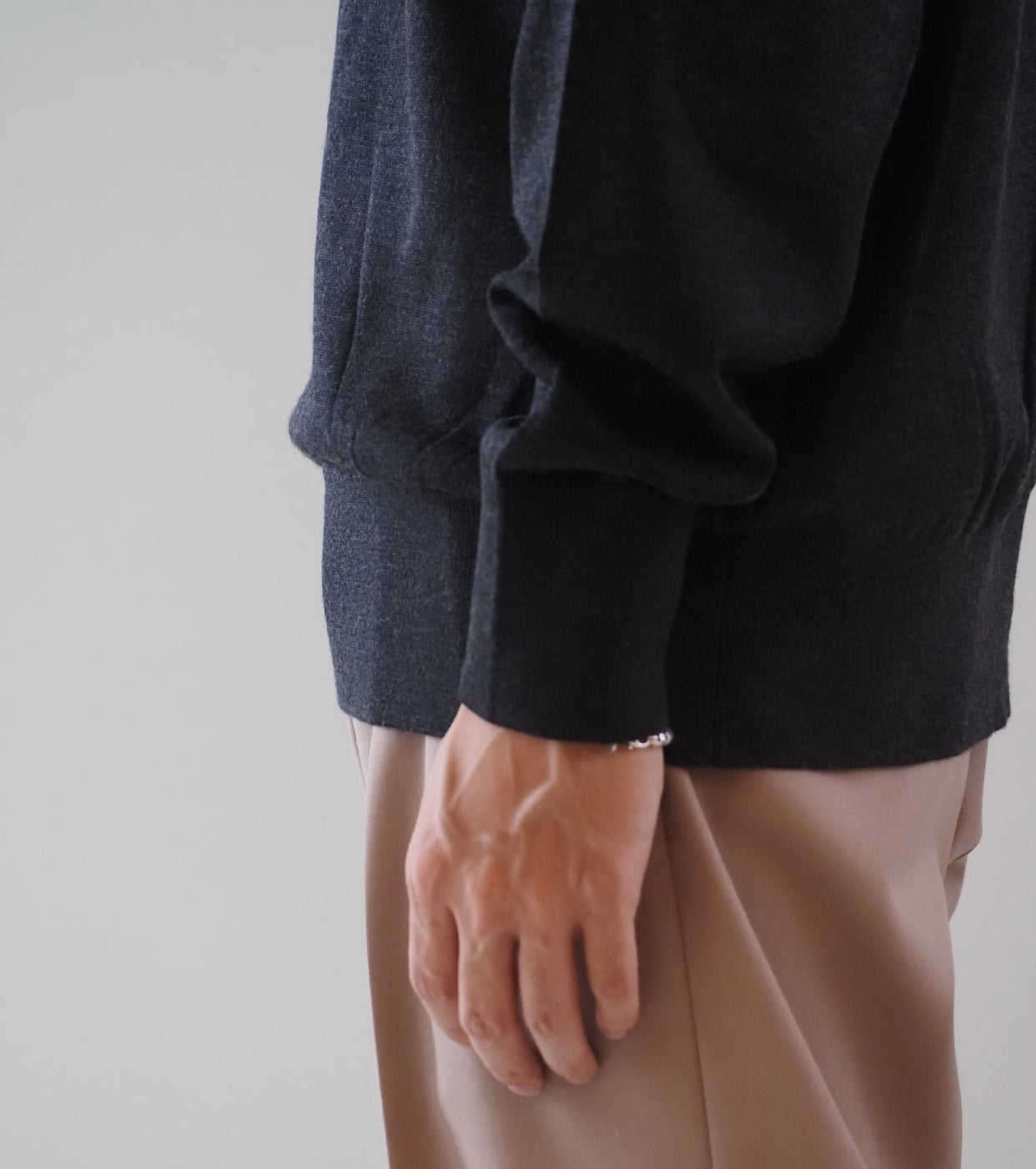 MAATEE&SONS TUBLER SWEATER MARTIN, Charcoal Gray