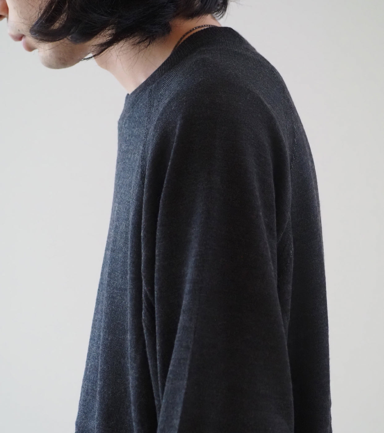 MAATEE&SONS TUBLER SWEATER MARTIN, Charcoal Gray