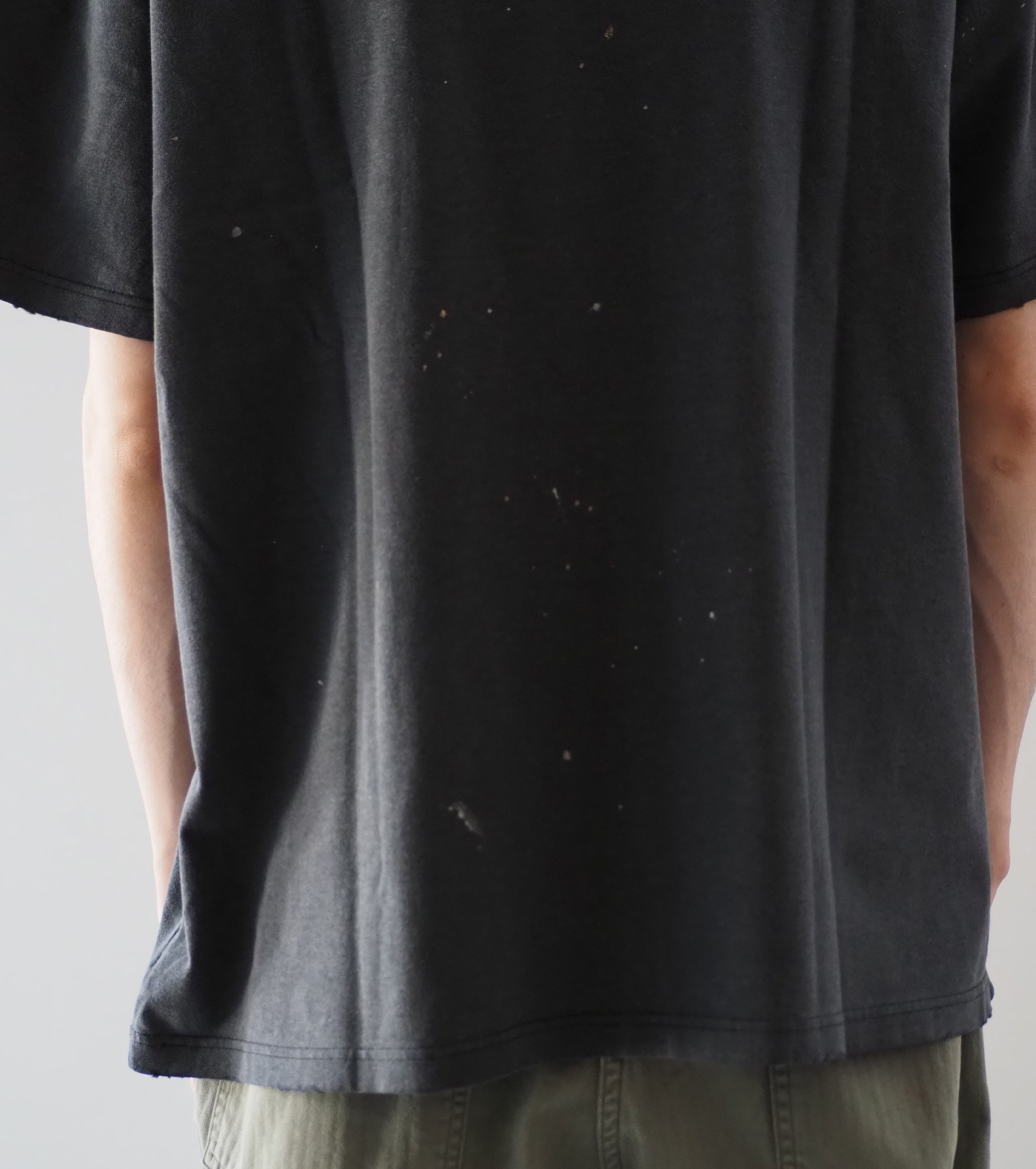 orslow T-SHIRT ORIGAMI PRINT , Black