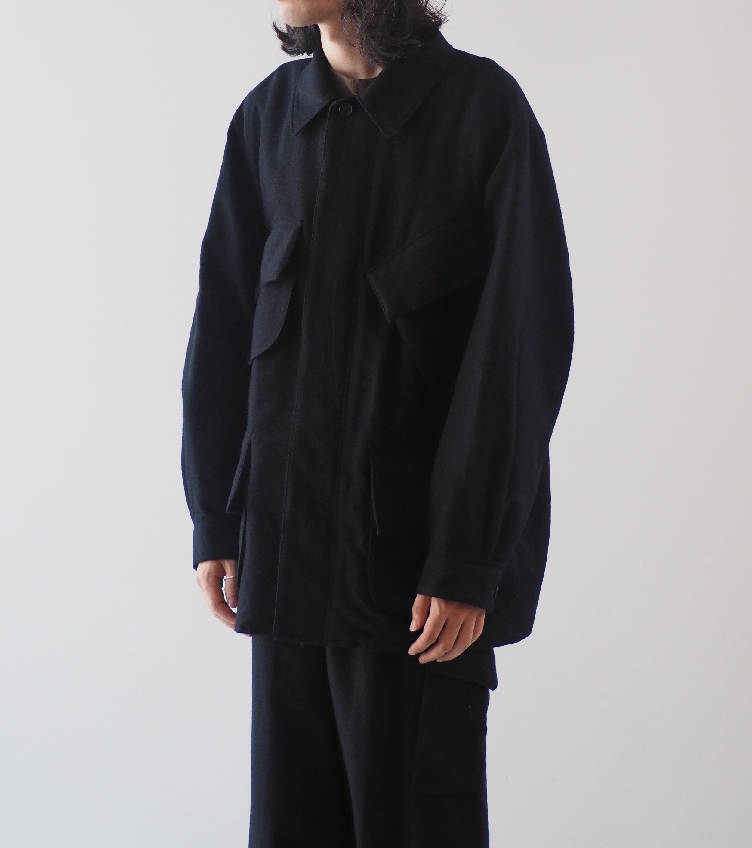 blurhms Wool Napping Beacon Jacket , Black