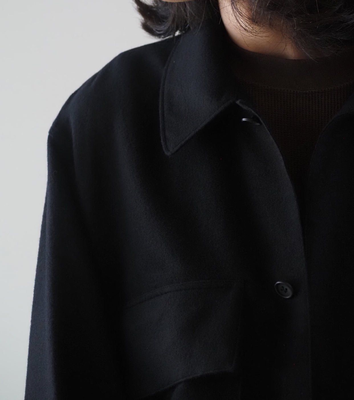 blurhms Wool Napping Beacon Jacket , Black