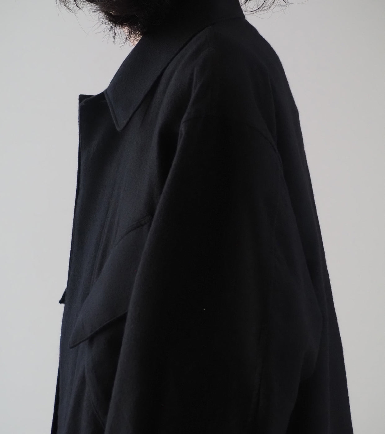 blurhms Wool Napping Beacon Jacket , Black