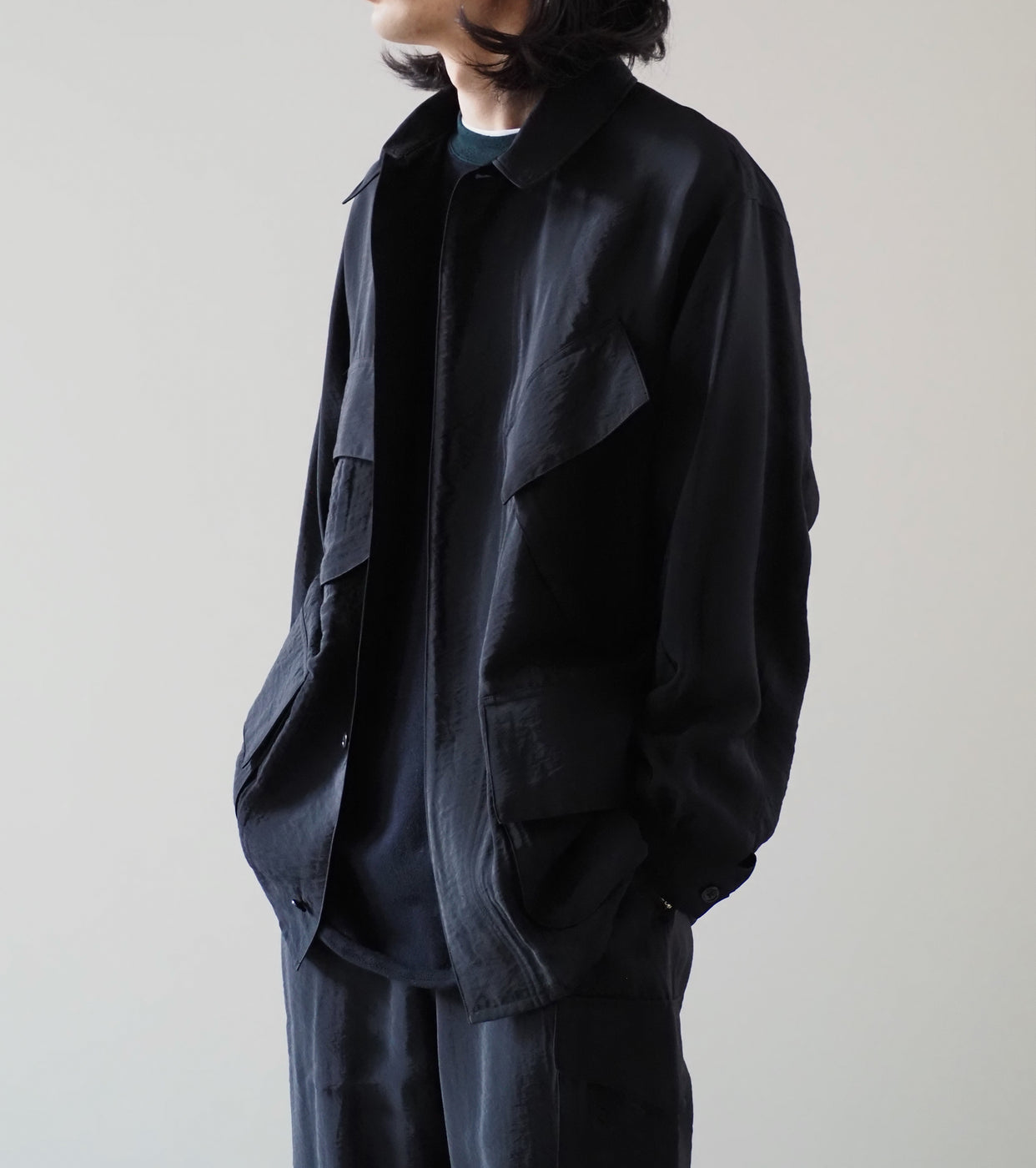 Blurhms Nylon Rayon Beacon Jacket, Black