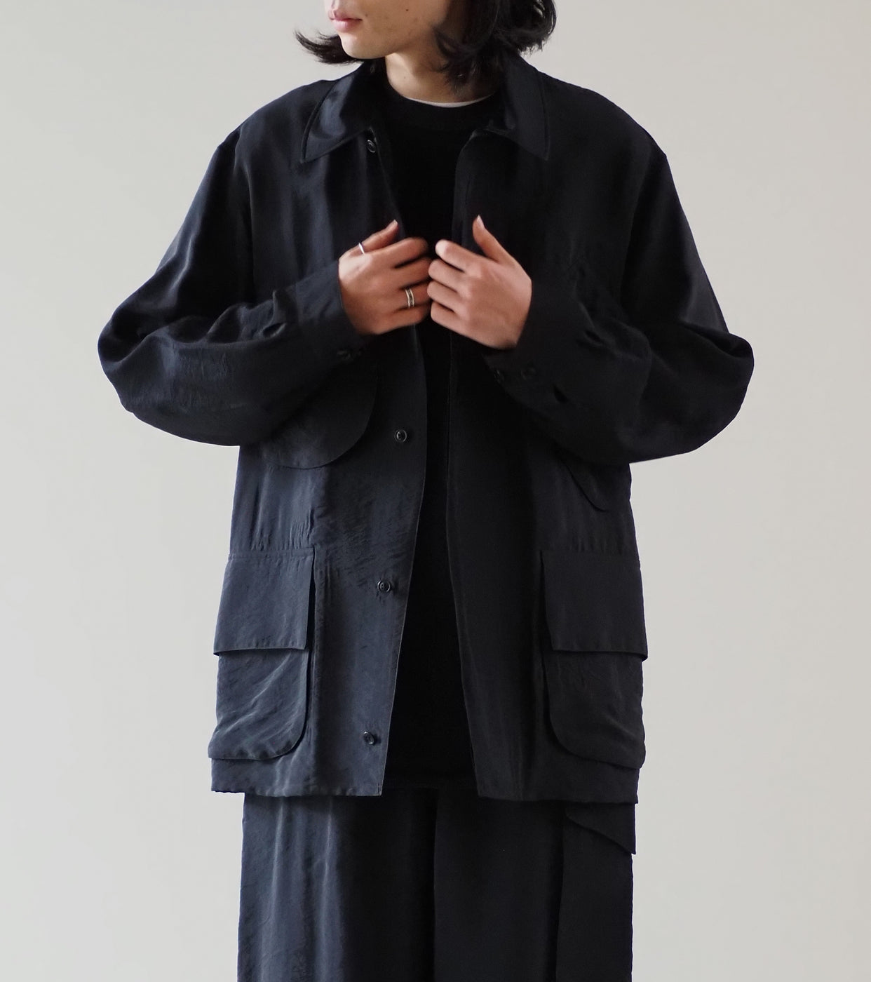 Blurhms Nylon Rayon Beacon Jacket, Black