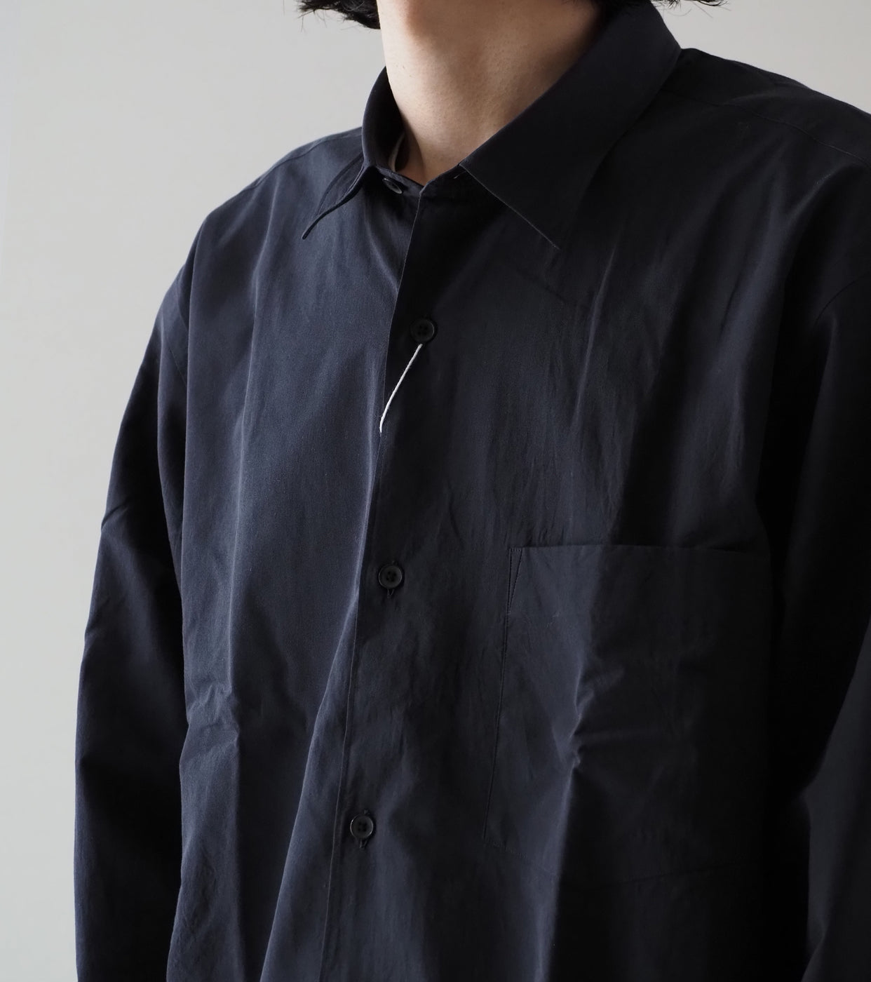 COMOLI SHIRTS, Navy